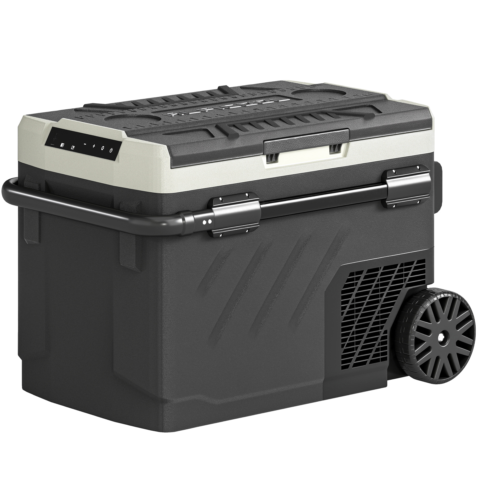Roswold Black HDPE Car Fridge Freezer 40L - 45.3cm