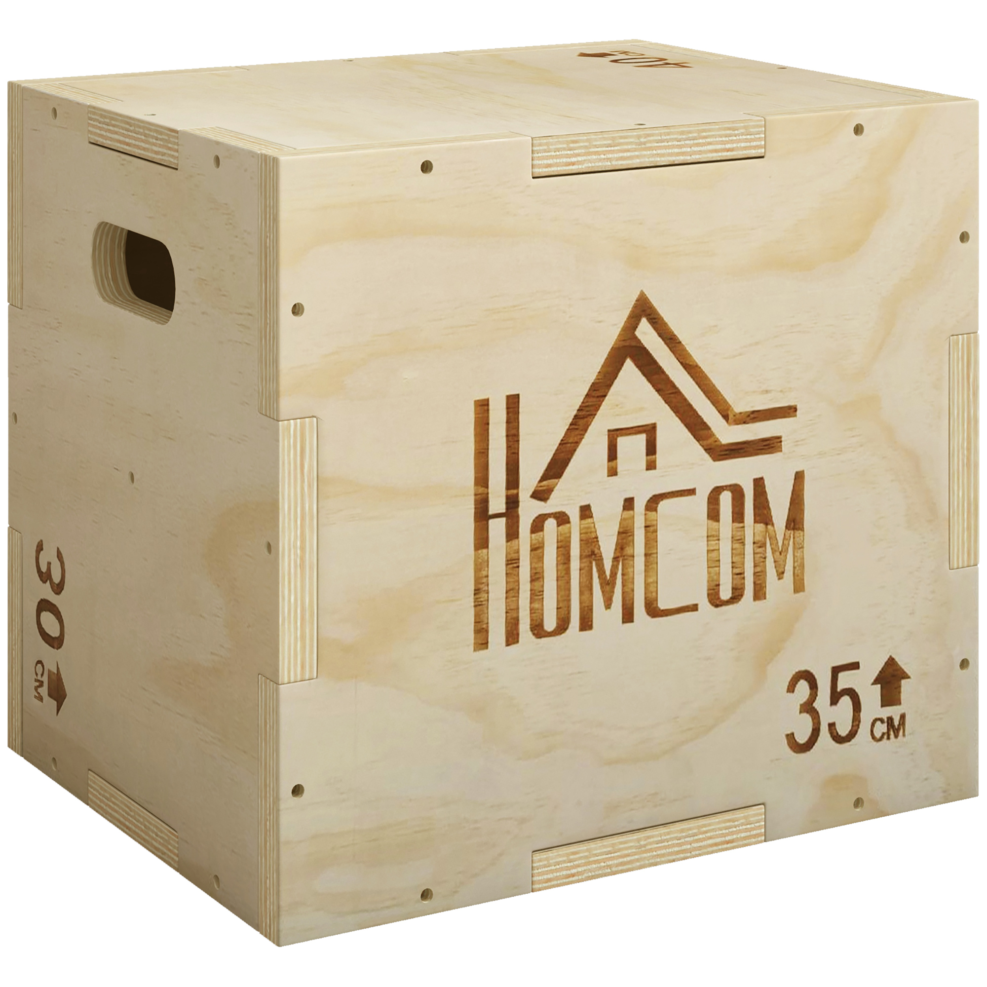 Easglen Natural Zelkova Wood Jumping Box - 35.5cm