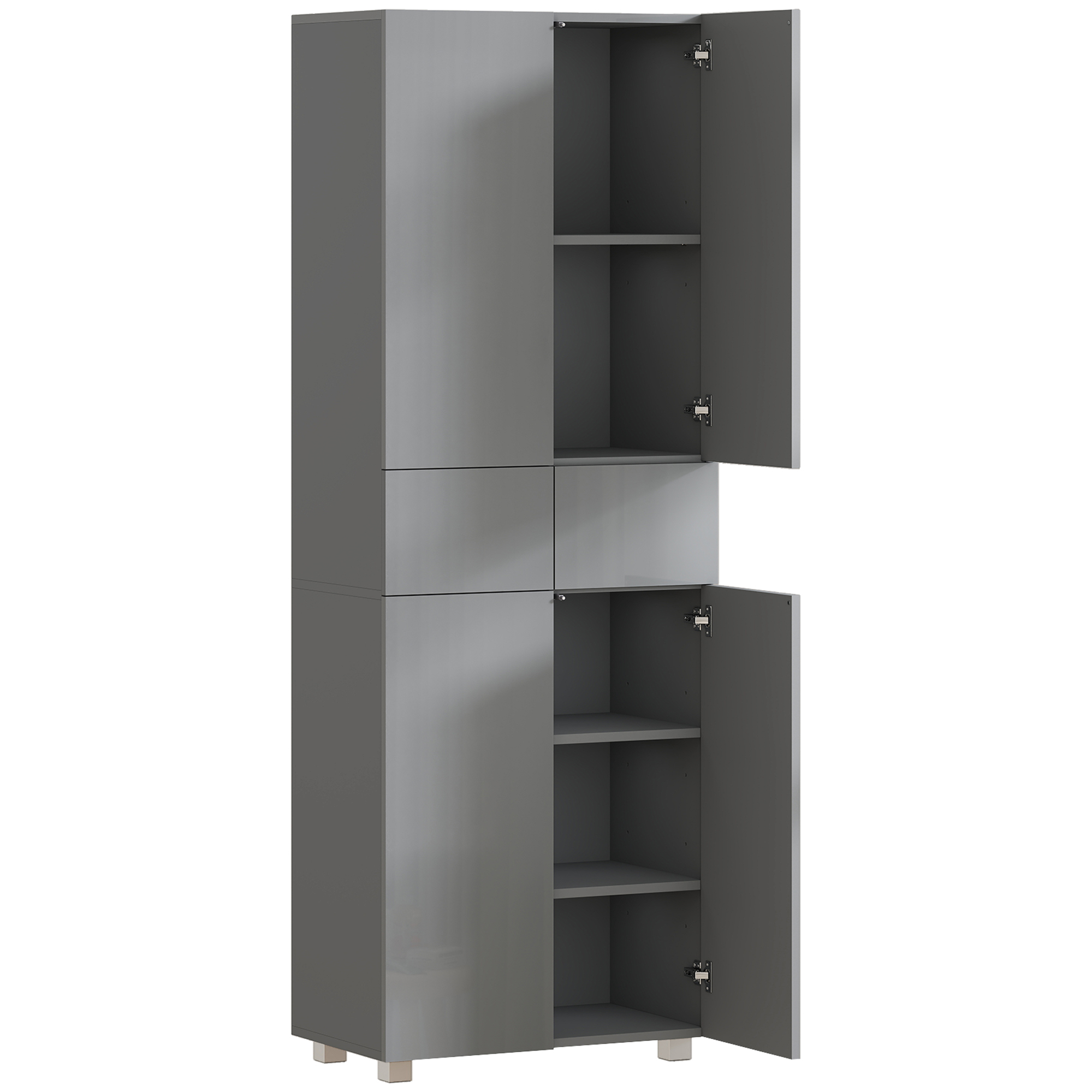 Valglen Grey MDF Kitchen Storage Cabinet - 35cm