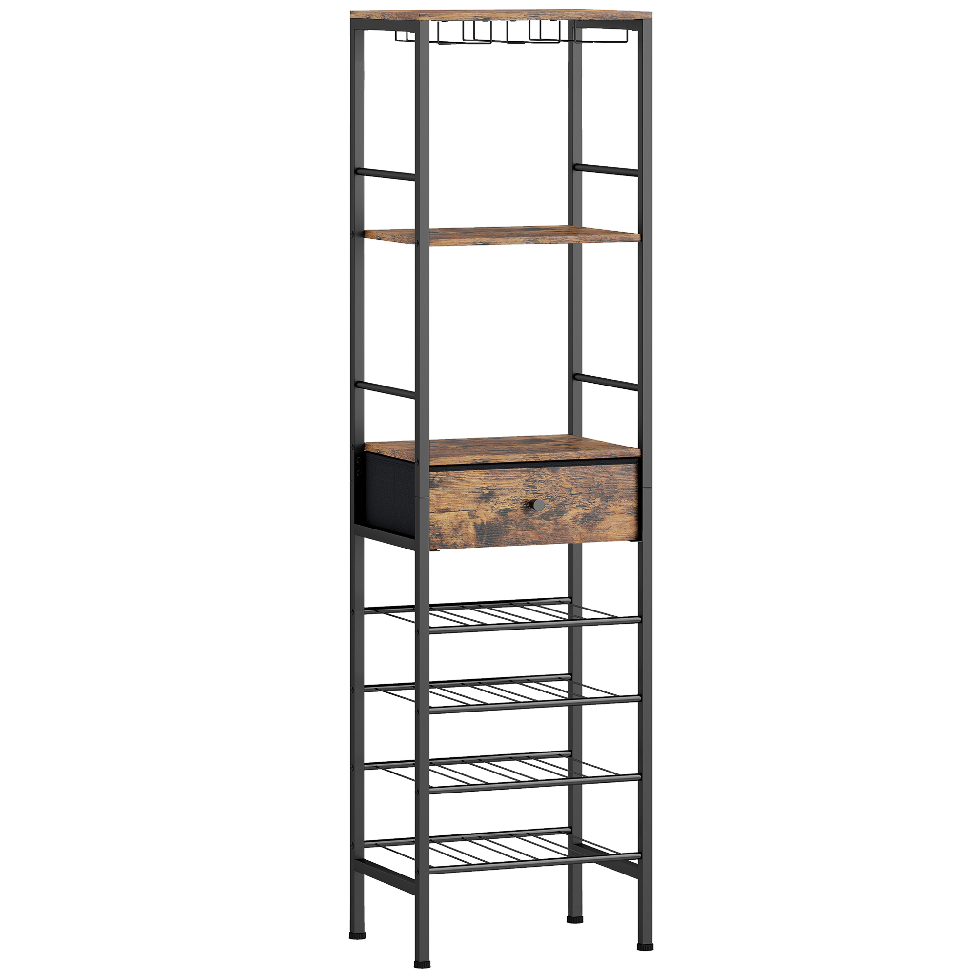 Broglen Rustic Brown Particle Board Storage Cabinet - 40cm