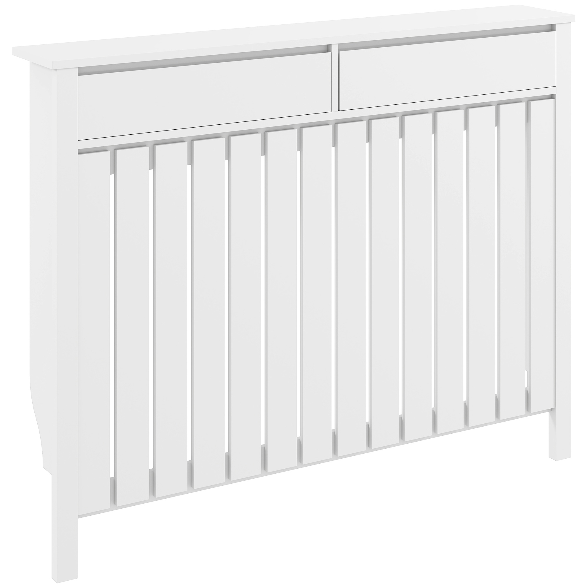Dalcrof White Radiator Cover - 119cm