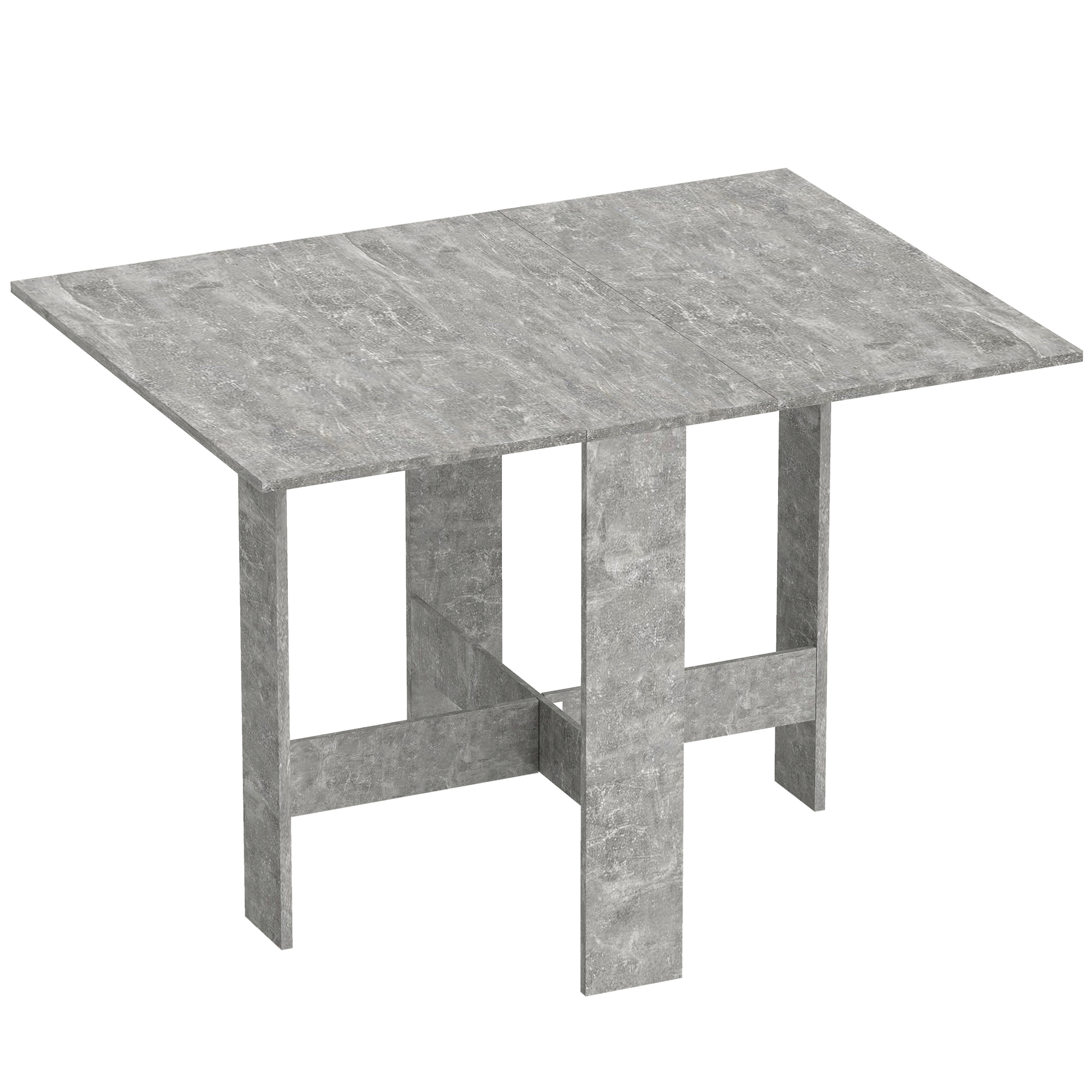 Valmore Grey Dining Table Drop Leaf - 76cm
