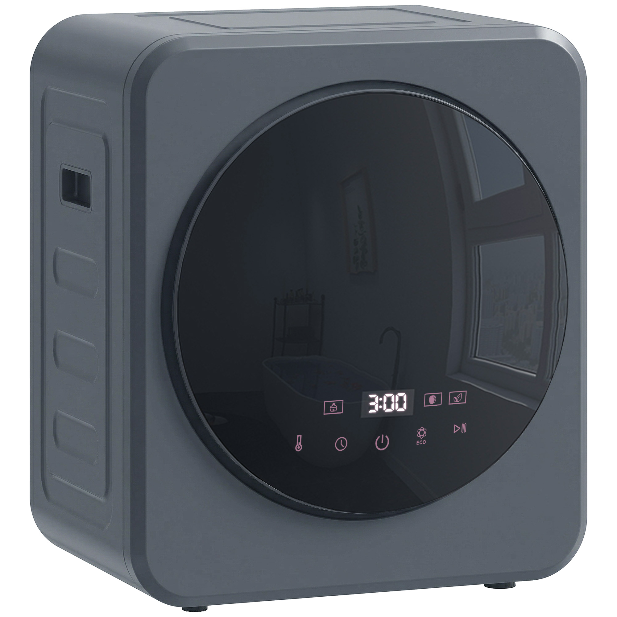 Valbyrn Grey Stainless Steel Tumble Dryer - 48cm