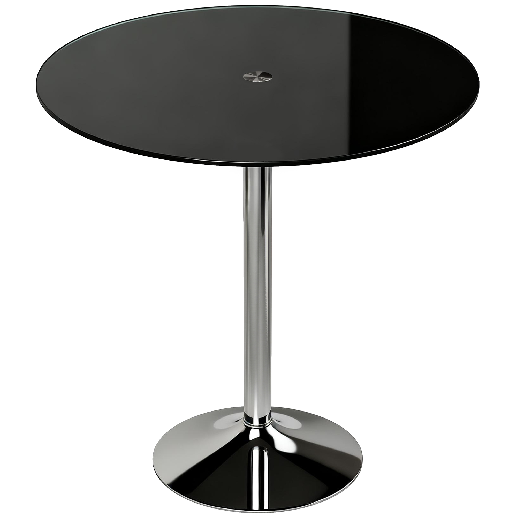 Bromoor Black Metal Dining Table - 70cm