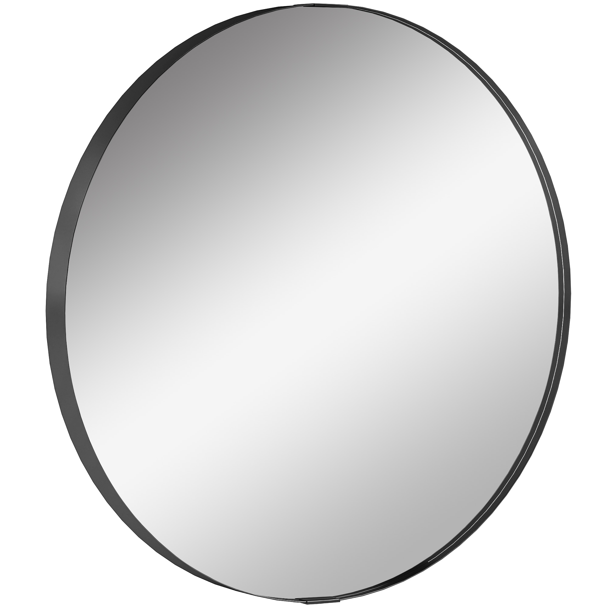 Chemore Black Wall Mirror - 61cm