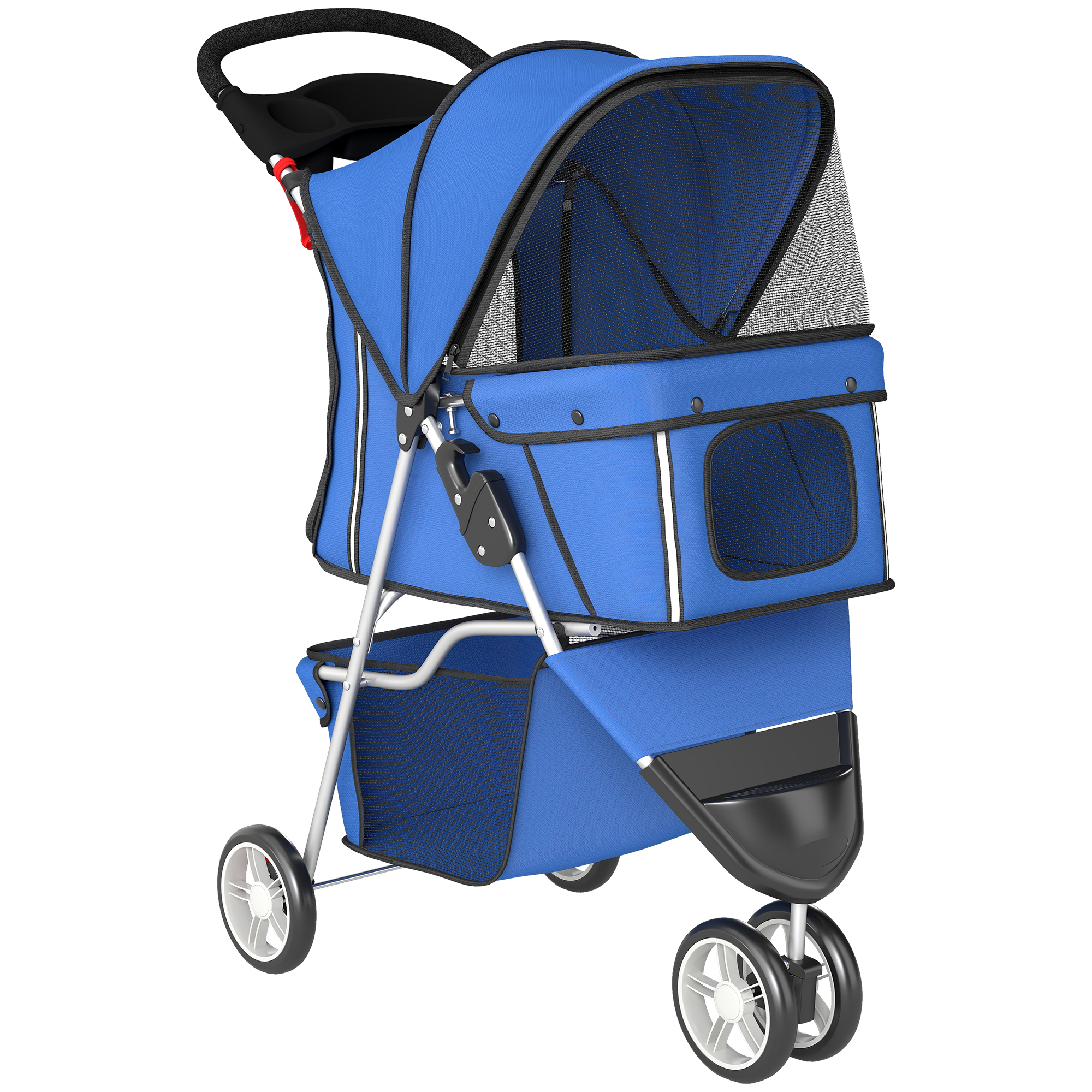 Easbury Blue Fabric Pet Stroller - 44cm