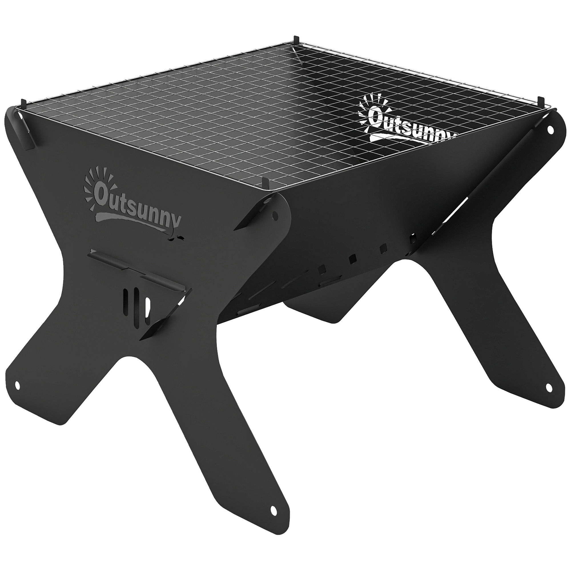 Dorora Black Metal Barbecue Grill with Gripper - 29cm