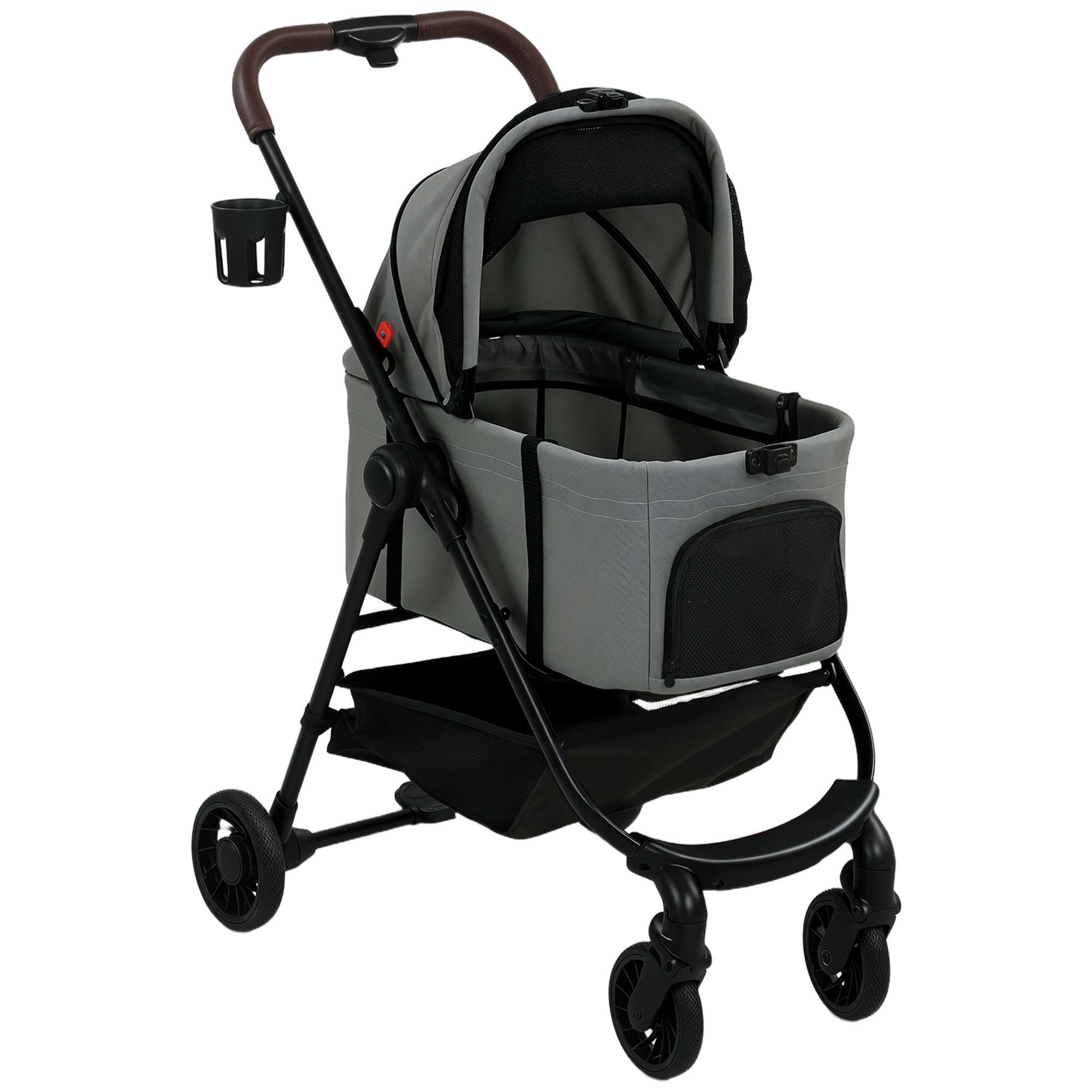 Keniva Grey Metal Pet Stroller - 53cm