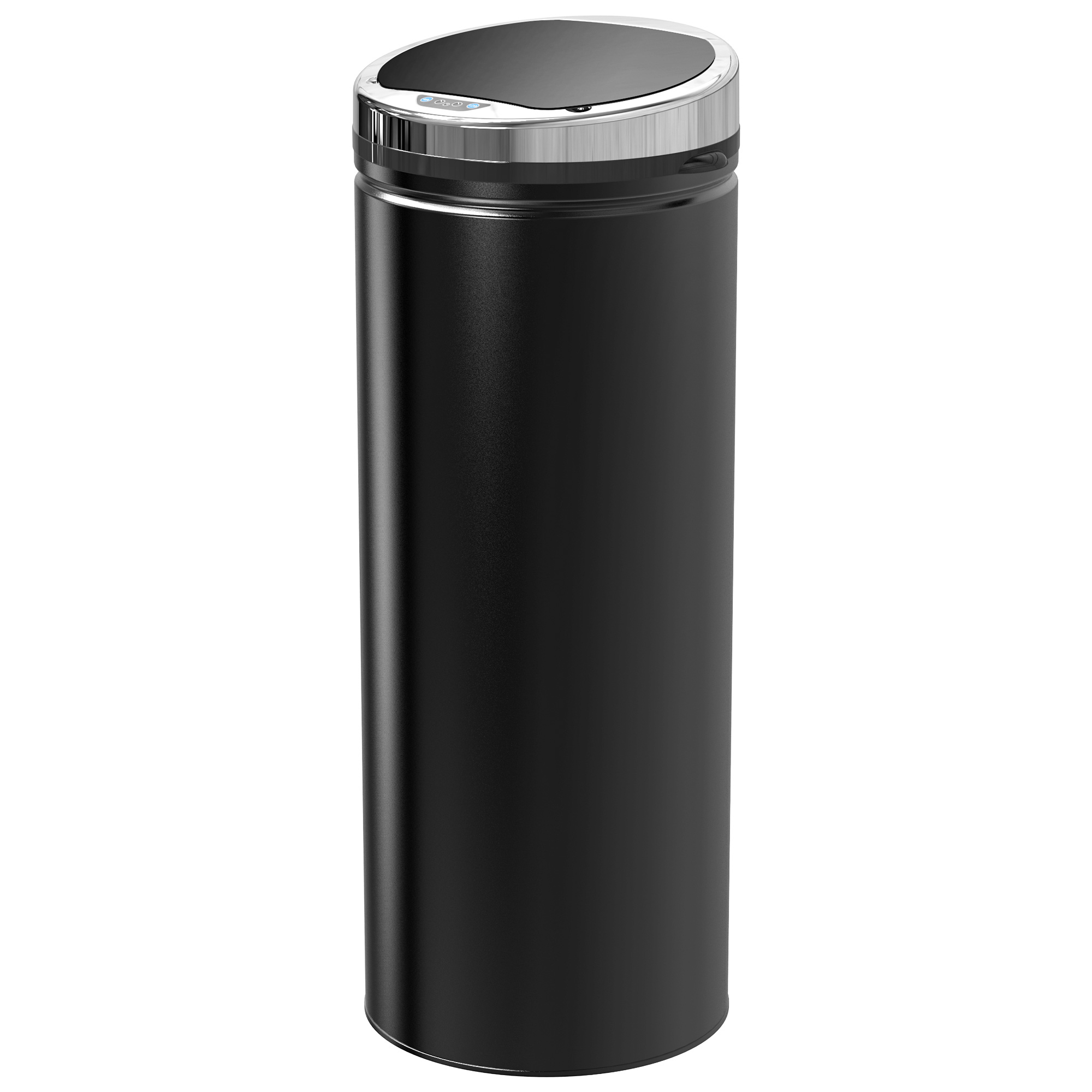 Eascrof Black Stainless Steel Sensor Rubbish Bin - 30.5cm