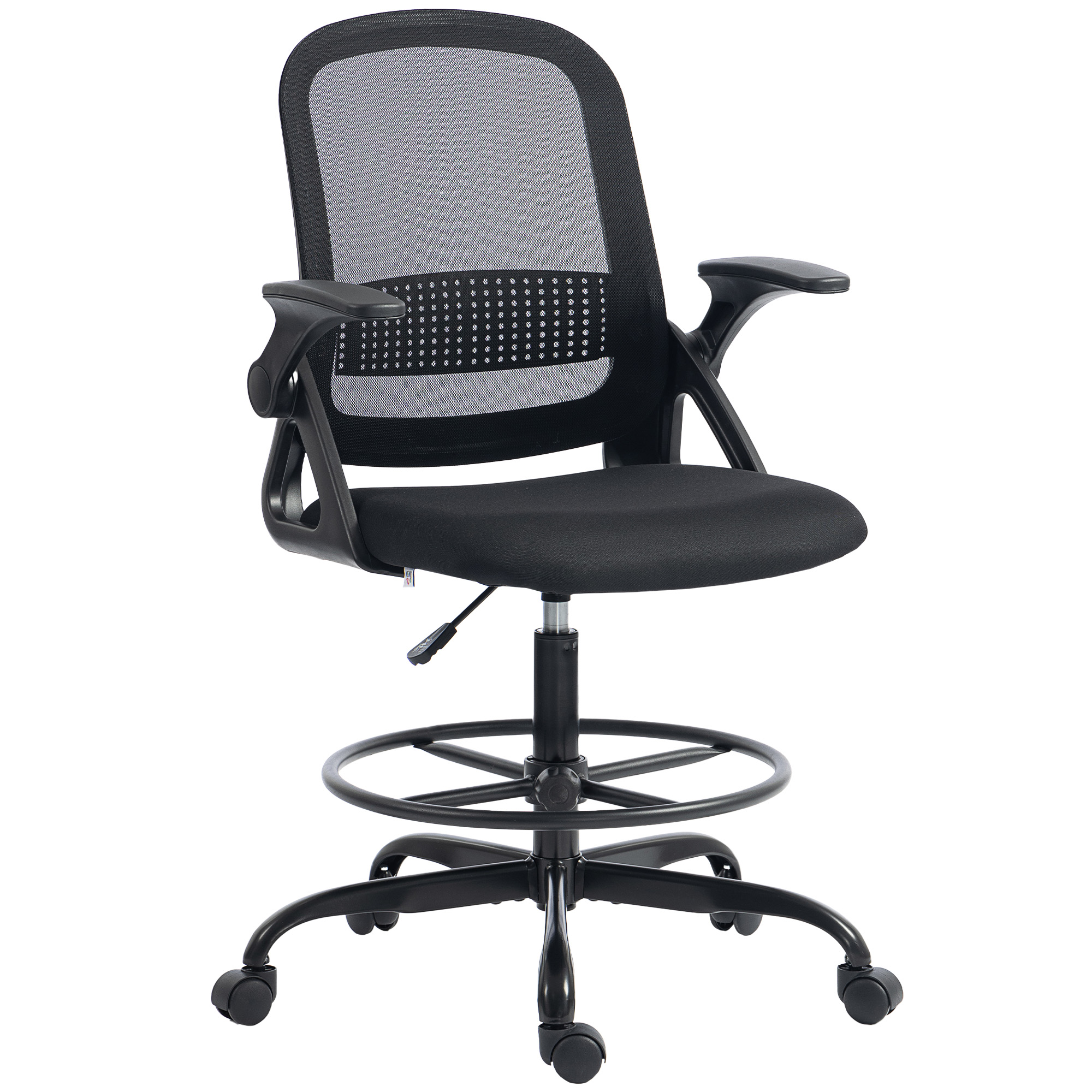 Cammoor Black Steel Office Chair - 58cm