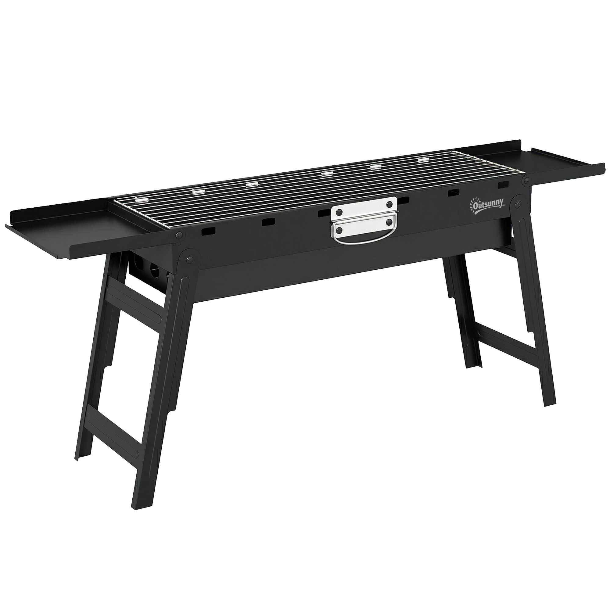 Harlyne Black Steel Barbecue Grill - 87cm