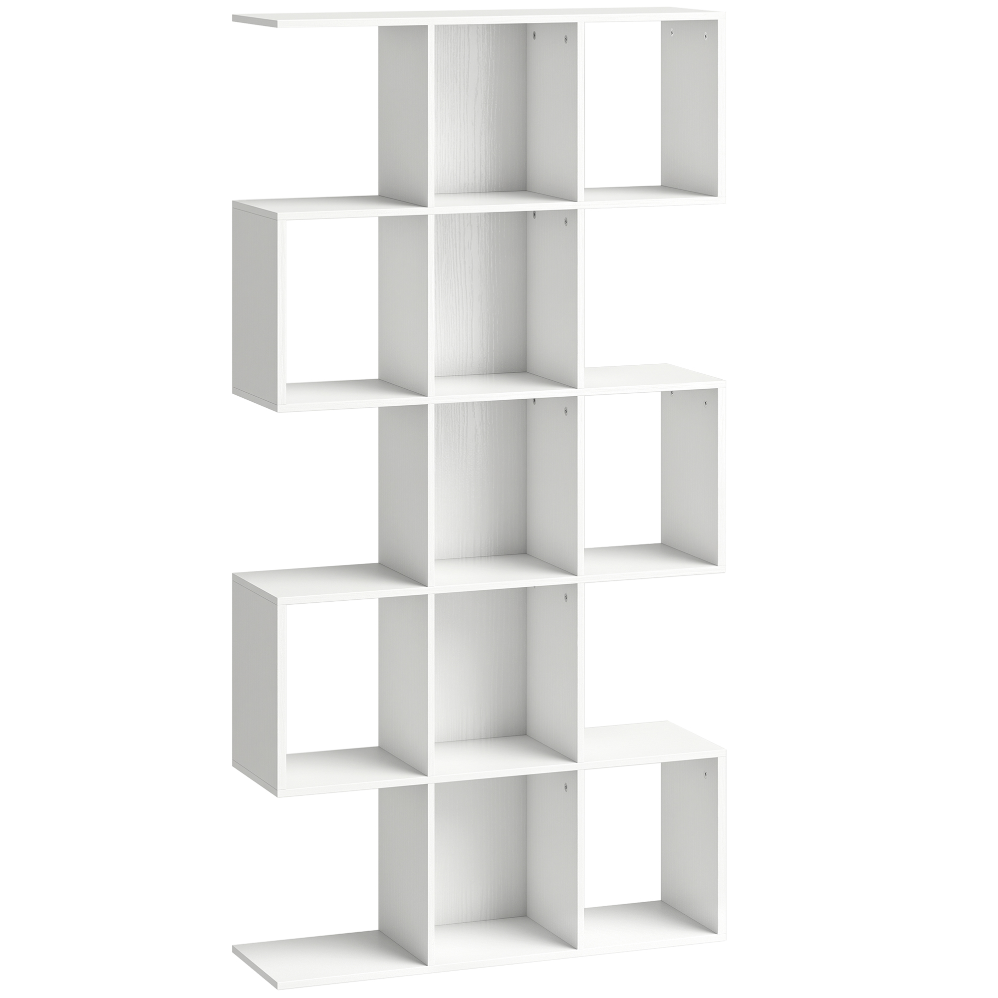 Winshaw White MDF 5 Tier Bookcase - 80cm