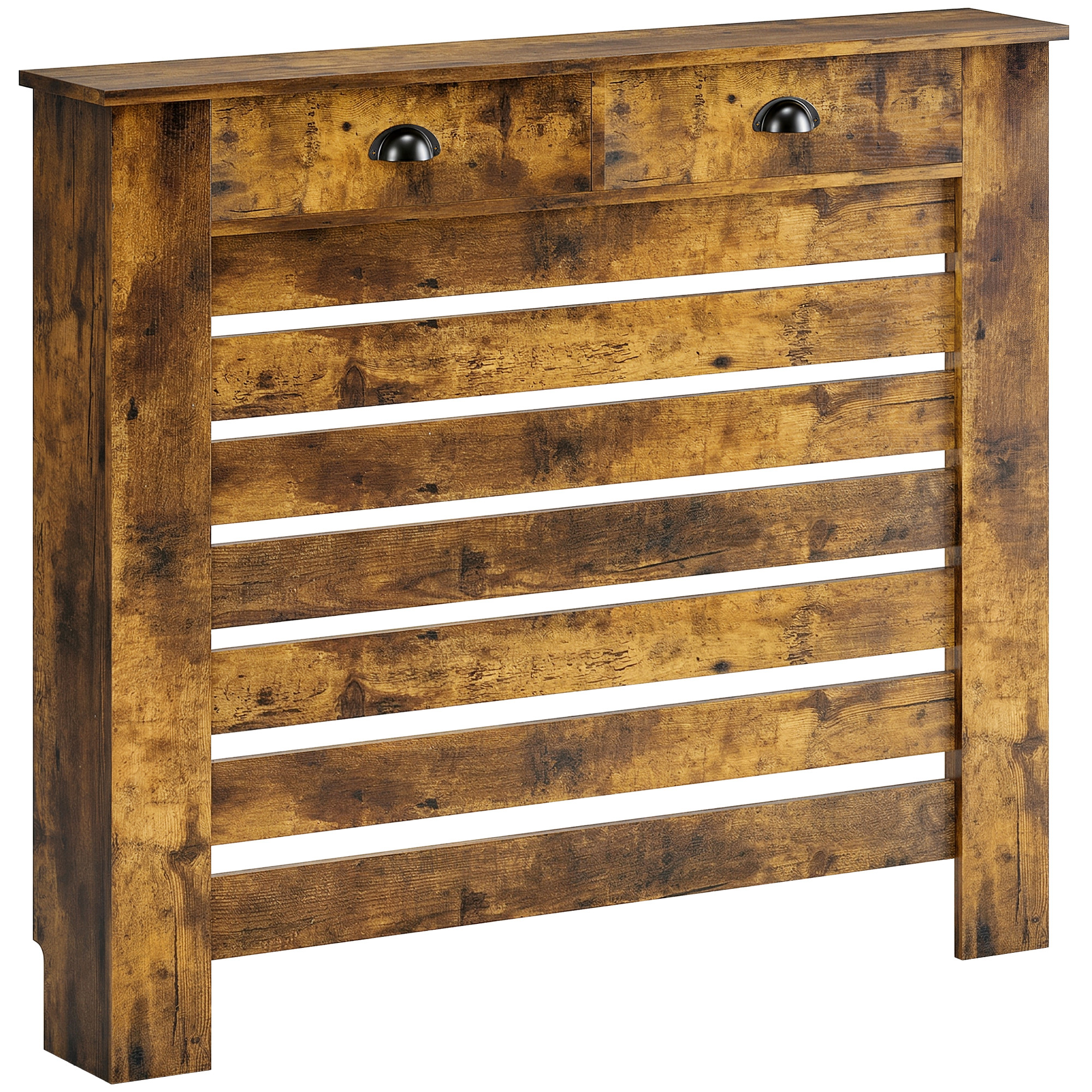 Dalheir Rustic Brown Radiator Cover - 111cm
