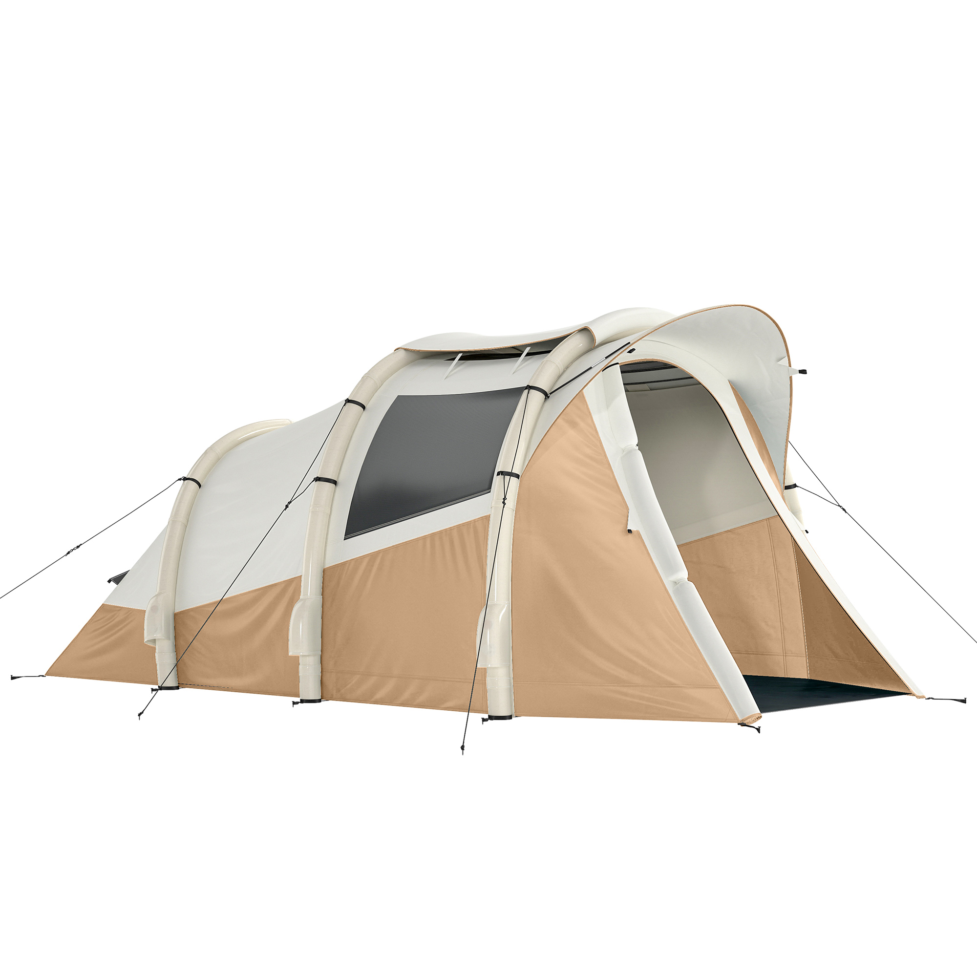 Yorwold Khaki Fabric Camping Tent - 280cm