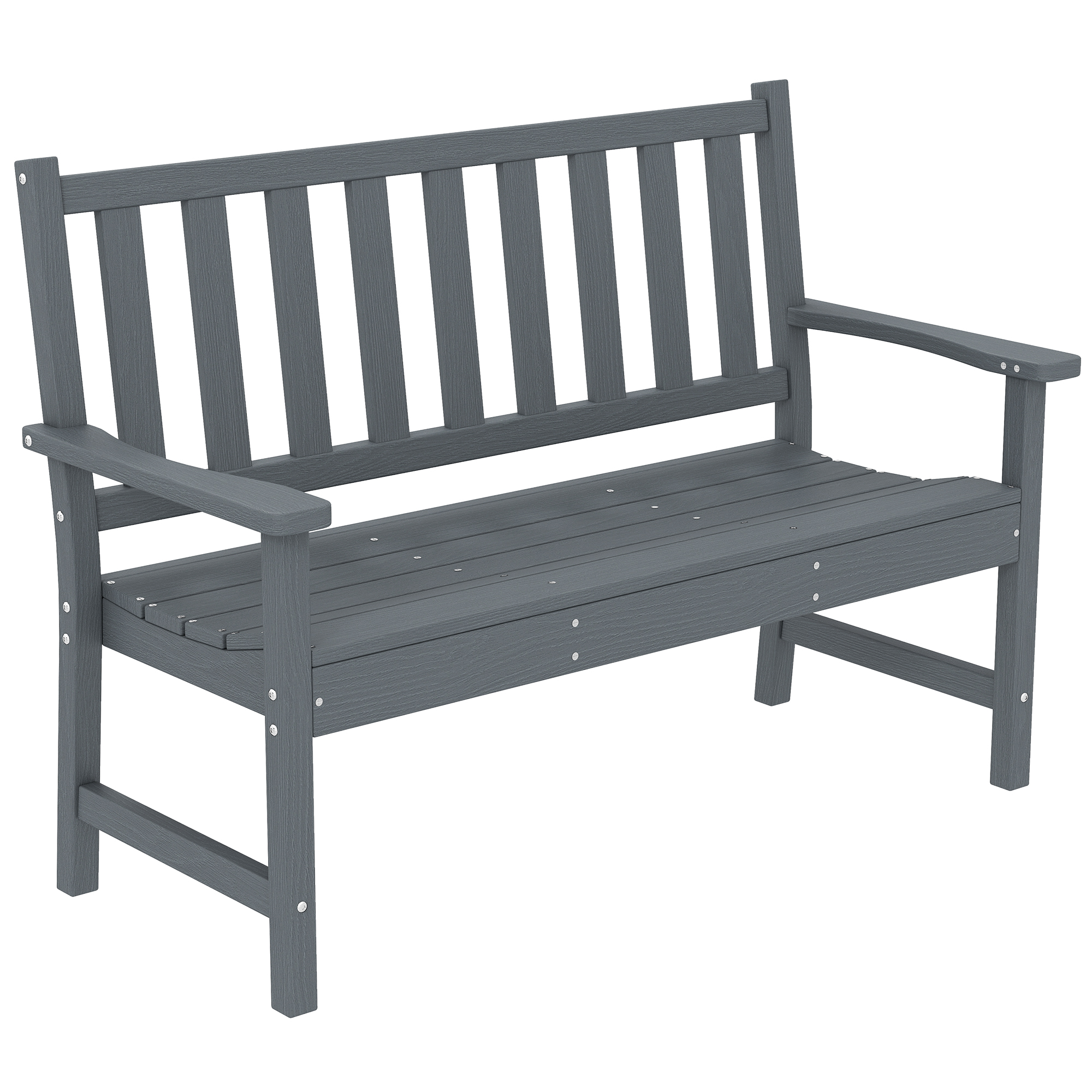 Greon Grey HDPE Bench - 130cm