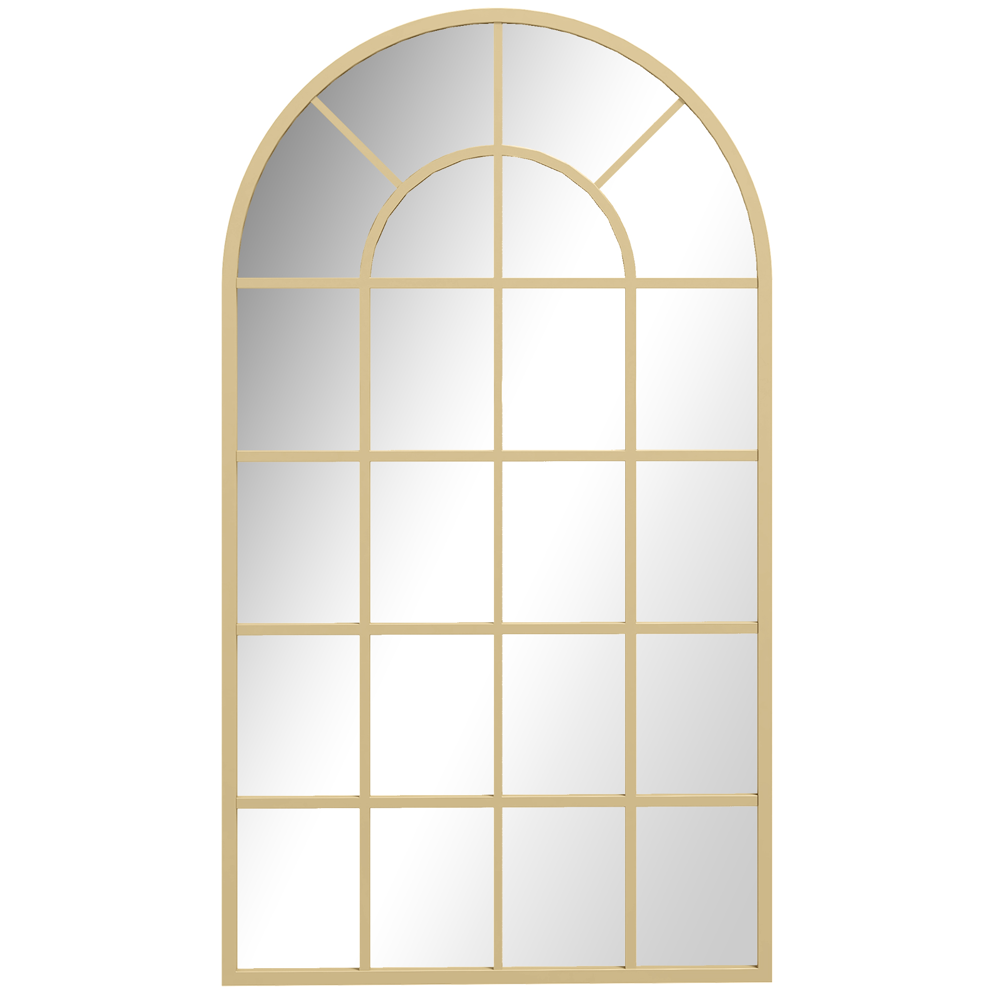 Oakwick Gold Tone Metal Wall Mirror - 65cm