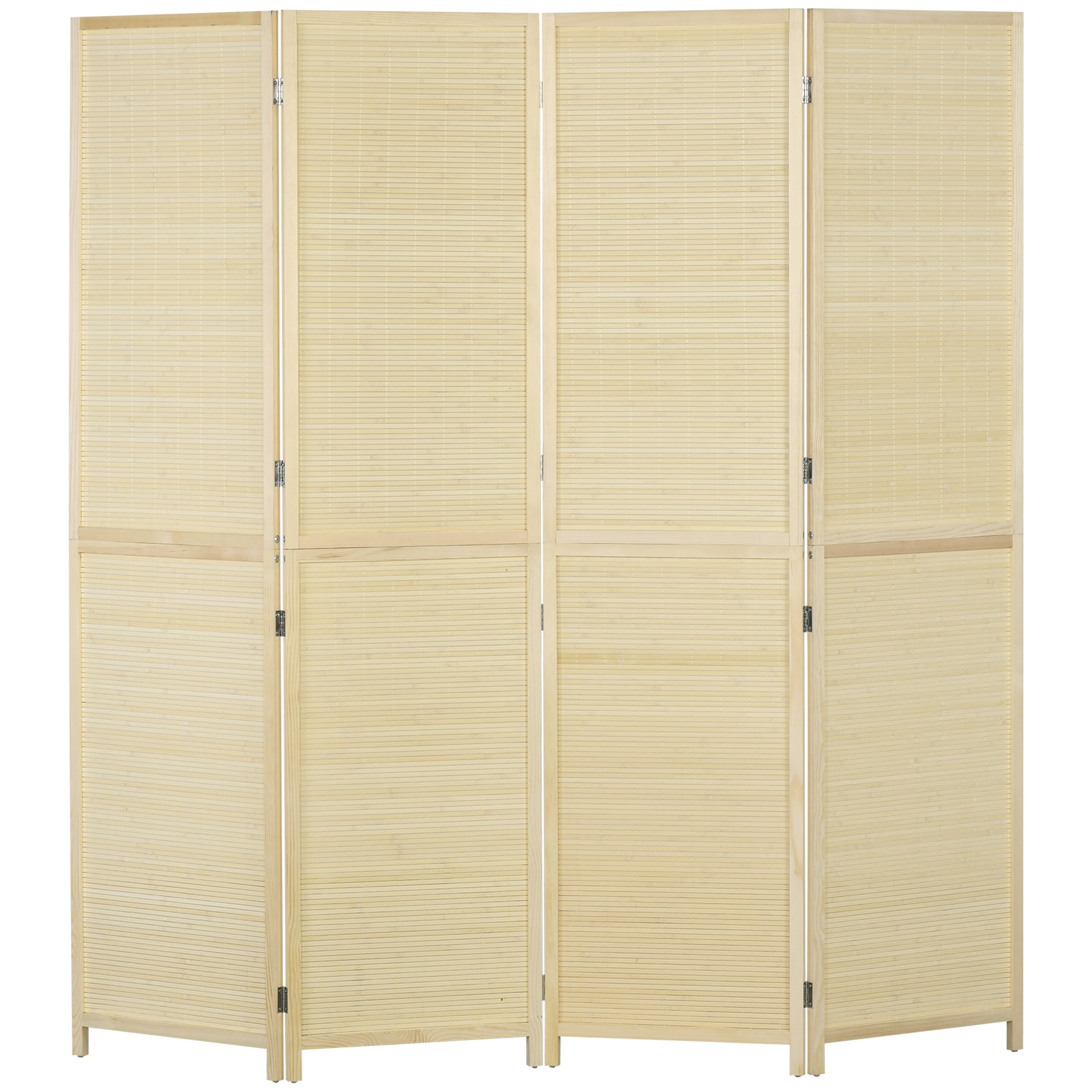 Valion Natural Wood Bamboo Indoor Room Divider - 180cm