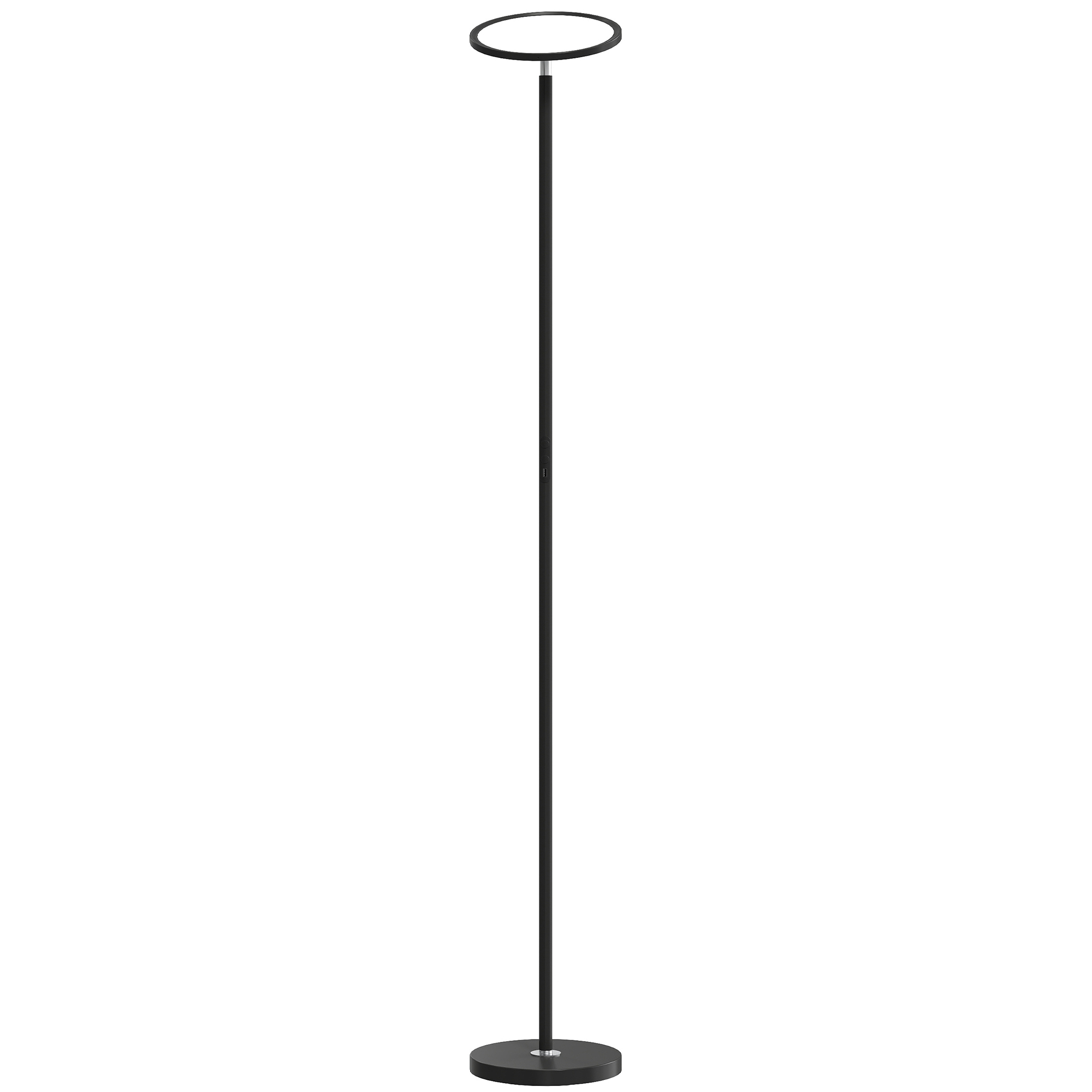 Norant Black Steel Floor Lamp with Tuya App - 25cm