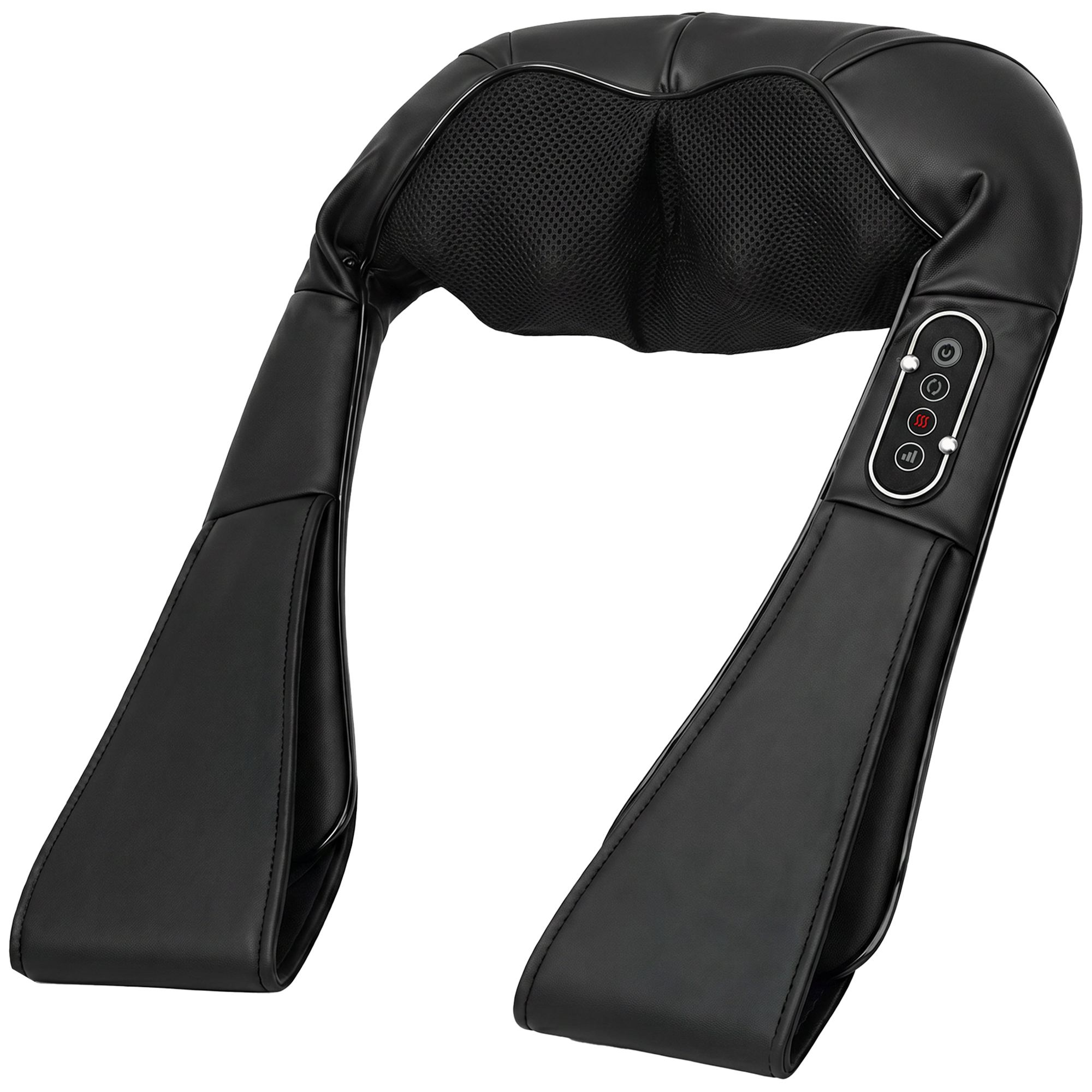Ivyena Black Fabric Neck and Shoulder Massager with Heat - 18cm