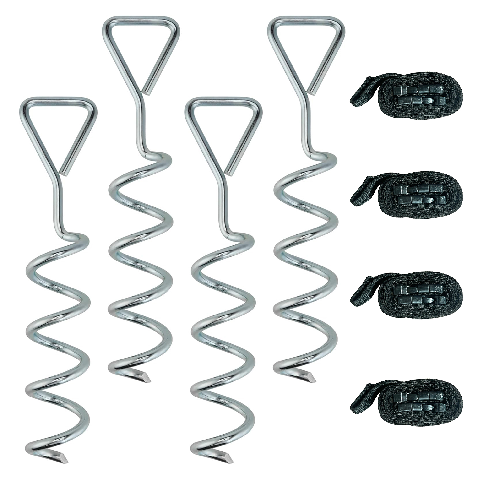 Ivyen Silver Steel Trampoline Stake - 8cm