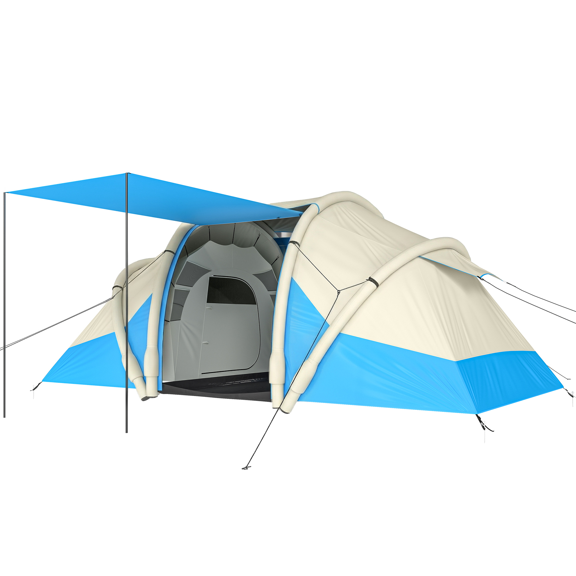 Faiglen Sky Blue Fabric Camping Tent - 245cm