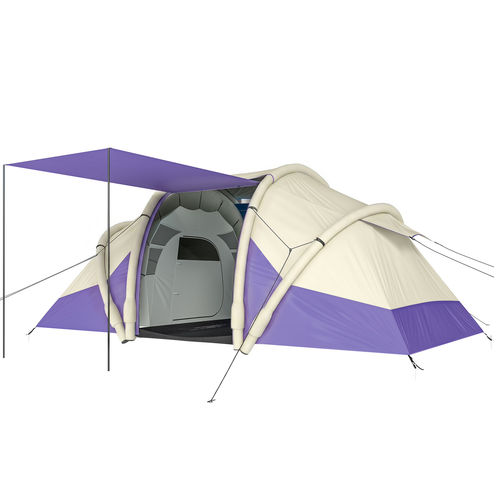 Faiglen Purple Fabric Camping Tent - 245cm