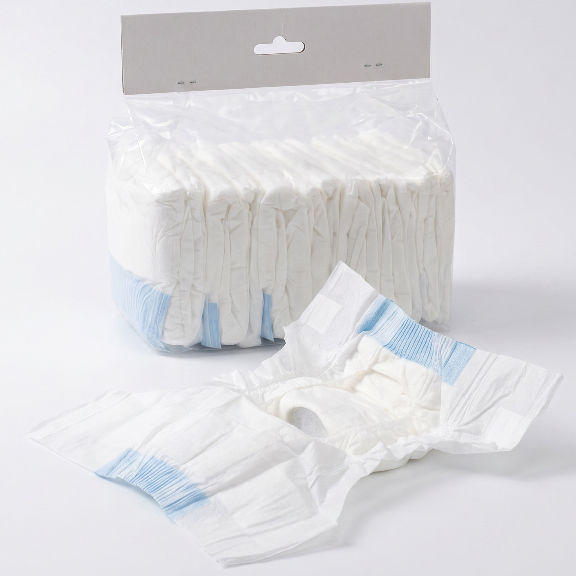 CLEVEDON 48 Pack Disposable Female Dog Nappies for Small Dogs and Incontinence Training - White