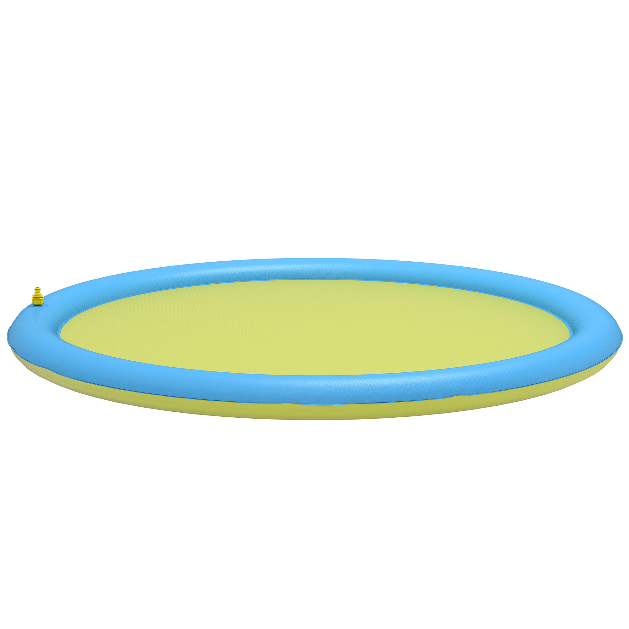 GODALMING 170 cm Outdoor Dog Splash Pad and Pet Paddling Pool for Garden Fun - Blue and Yellow