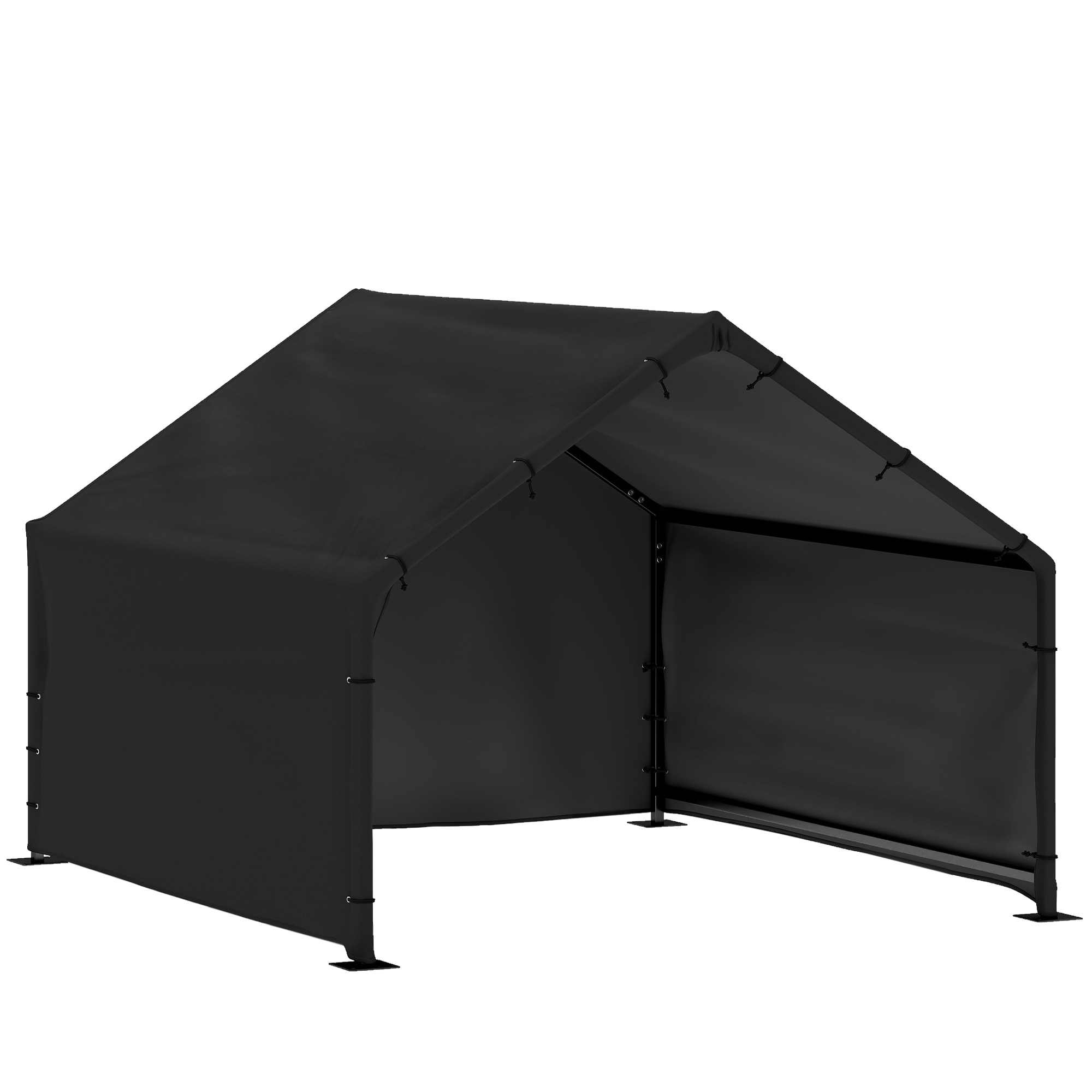 ILFORD Outdoor Dog Shade Shelter with Canopy for Small, Medium and Large Breeds - Black
