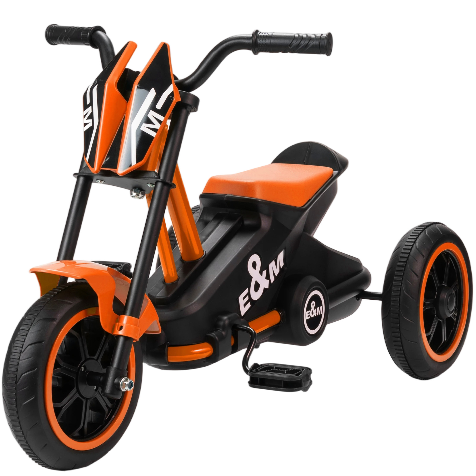 VALSMERE Kids 3 Wheel Tricycle and Toddler Balance Bike with Pedals - Orange