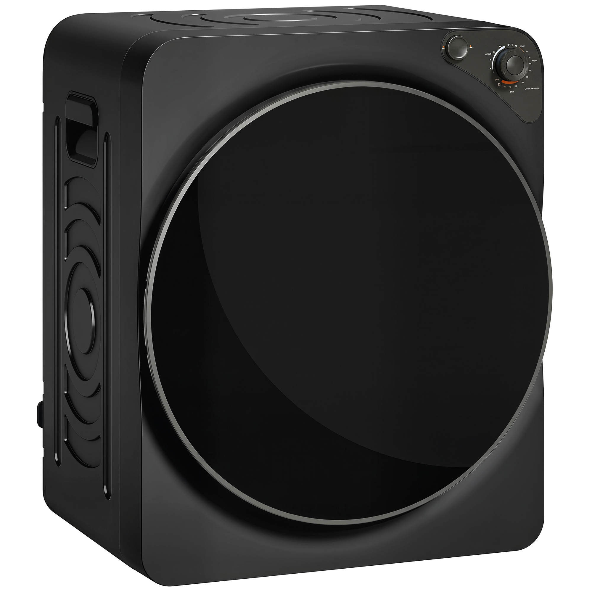 CHASELEY 5 kg 1000W Compact Vented Tumble Dryer with 5 Drying Modes and Steel Drum - Black