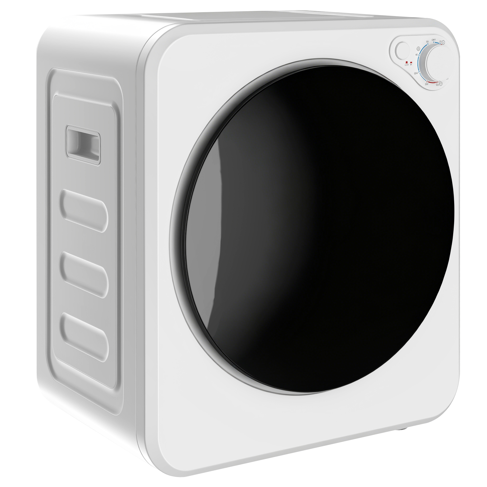 STANDISH 4 kg Portable Front Load Clothes Dryer with 2 Power Modes, 400W and 800W - White and Black