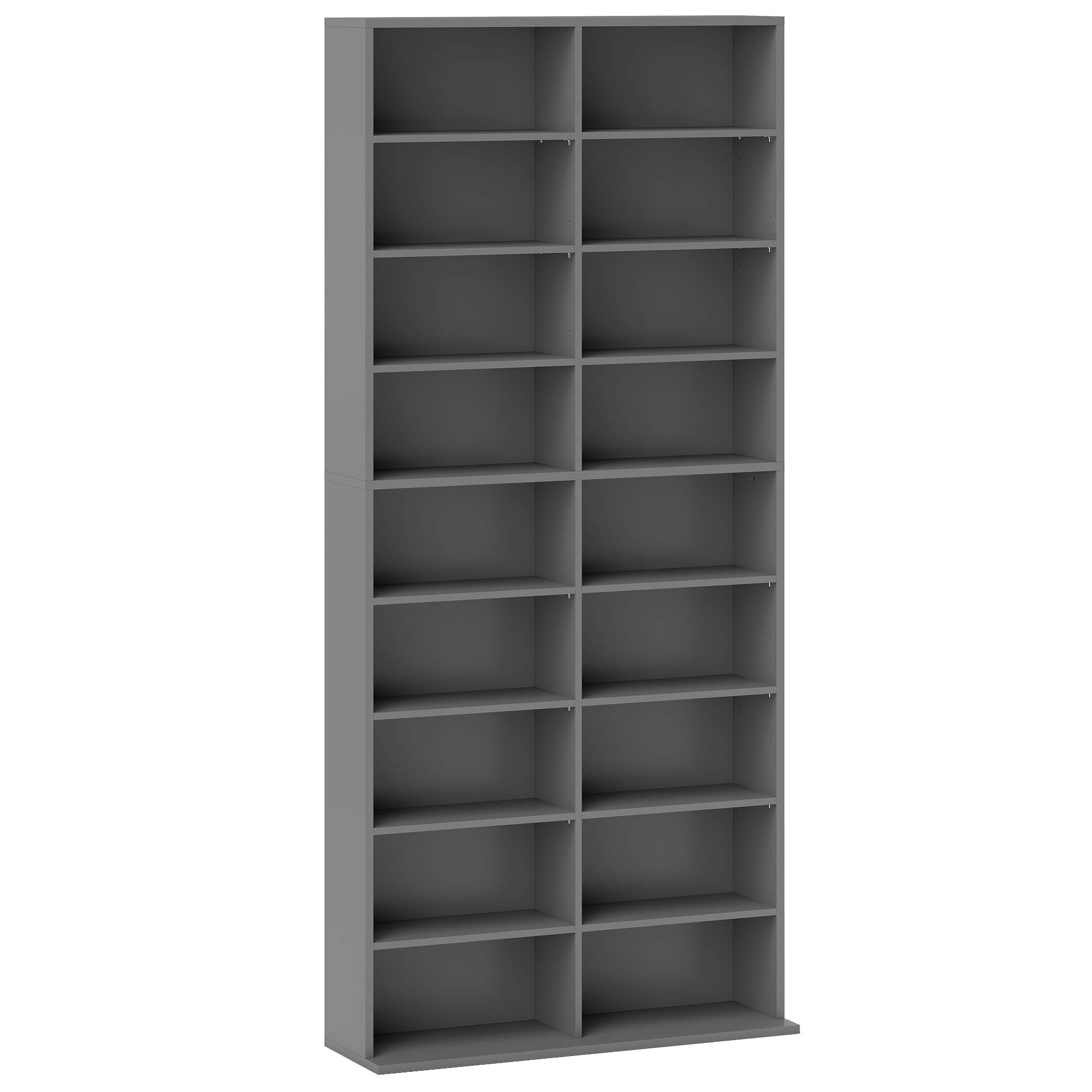 SPALDING 640 CD Media Storage Tower for Music Collections - Grey