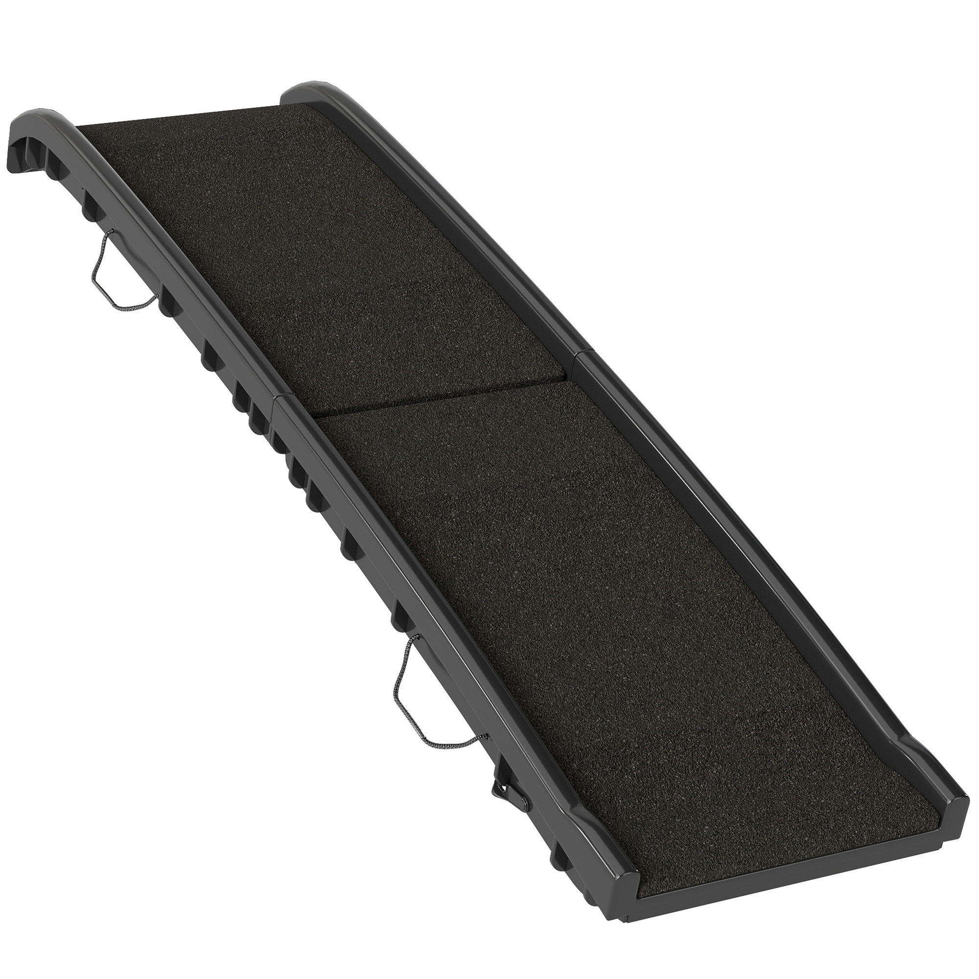 MARARI 155 x 38.5 x 15.5 cm Foldable Dog Ramp with Frosted Non Slip Surface - Black