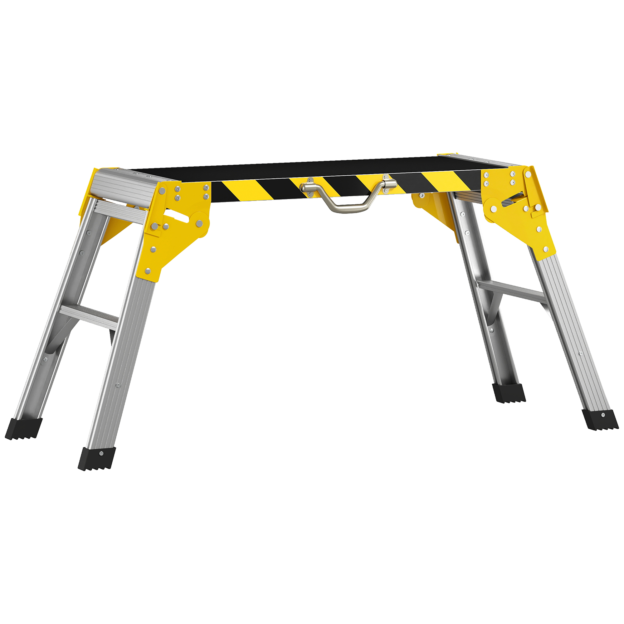 YORKLEY 150 kg Foldable Aluminium Work Bench and Tool Stand, 110 x 32 x 50 cm - Black