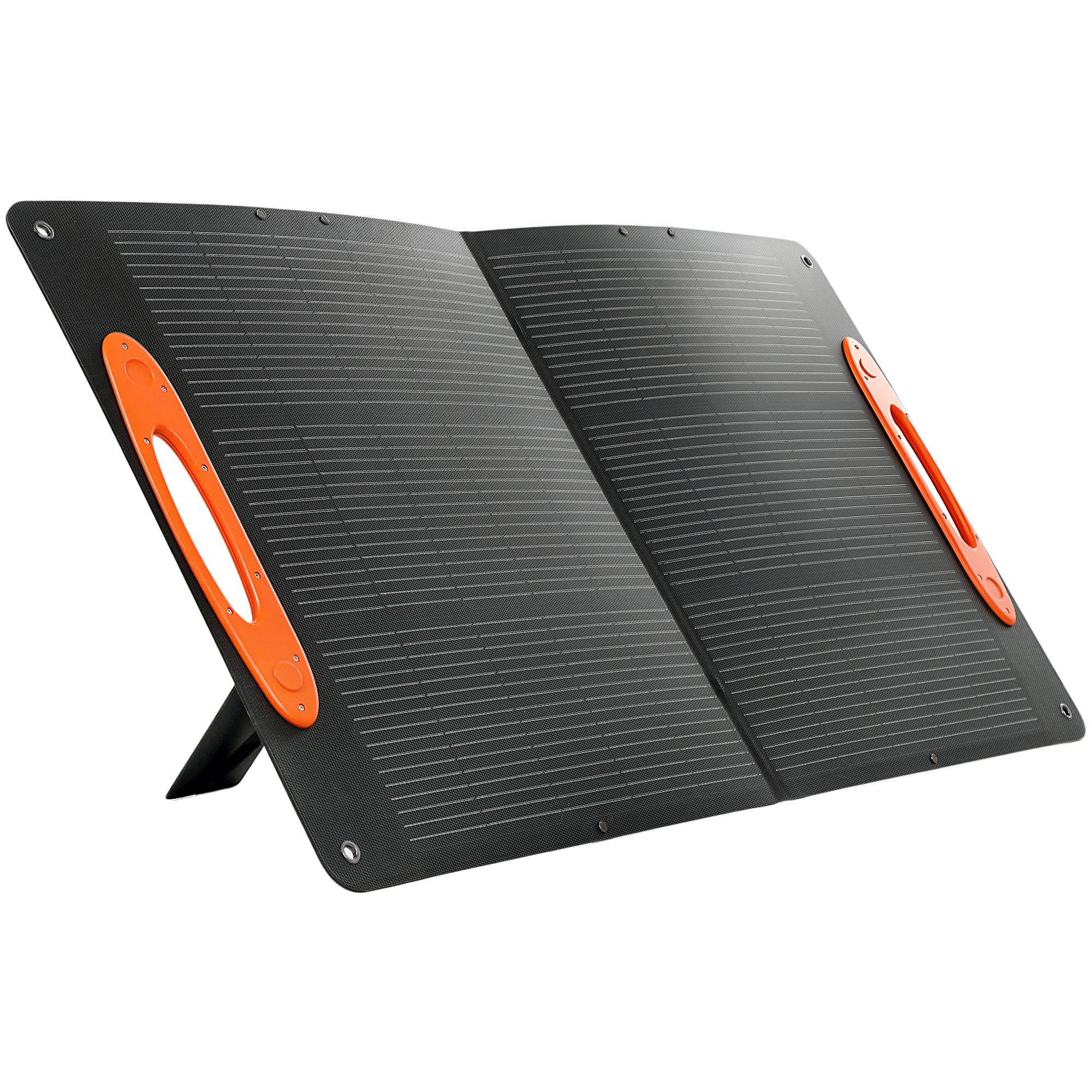 BASLOW 100W Foldable Solar Panel Charger with USB A, USB C and IP67 Waterproof Protection - Black