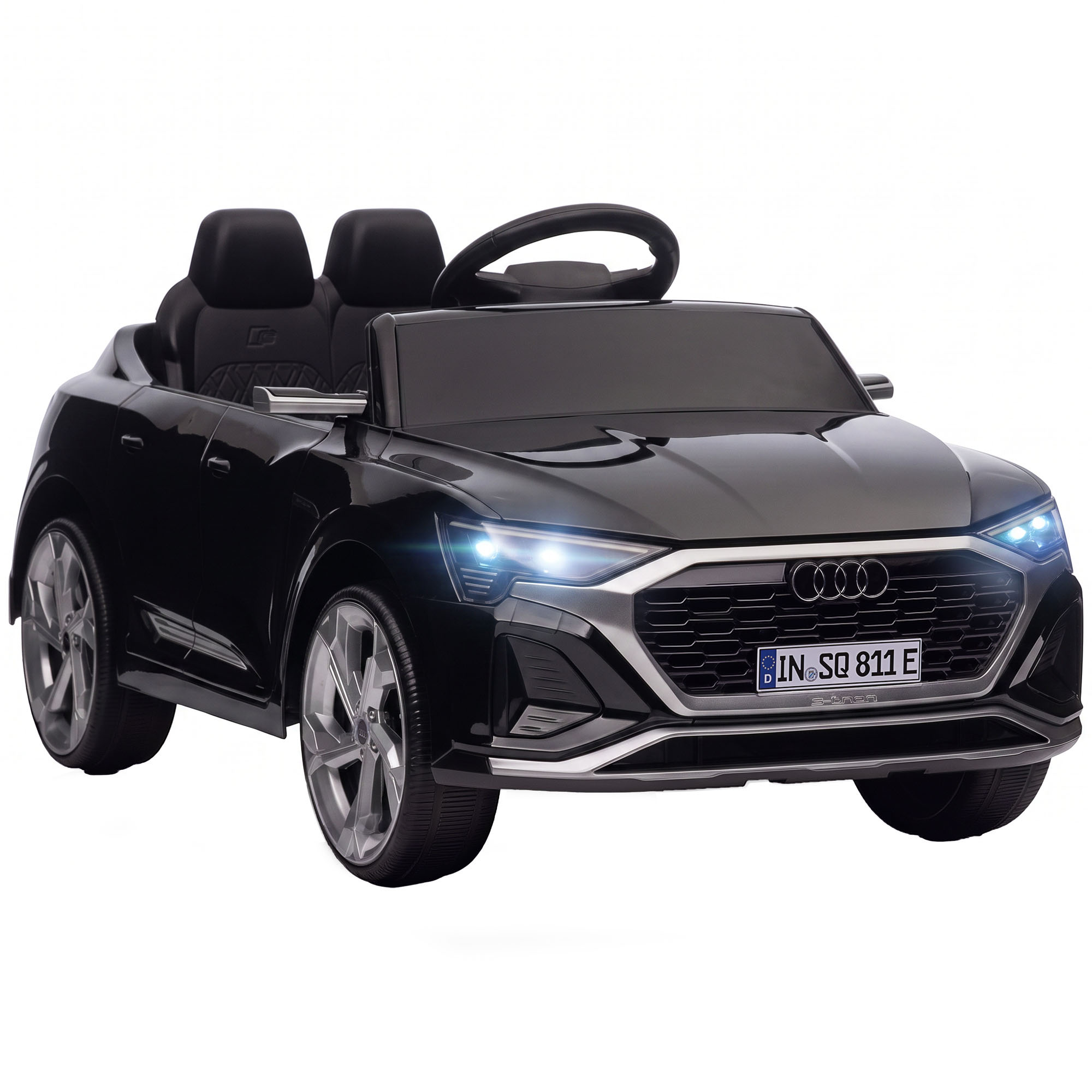 BLOOMLEY Audi Q8 e-tron Sportback 12V Ride-On Car with Remote - Black