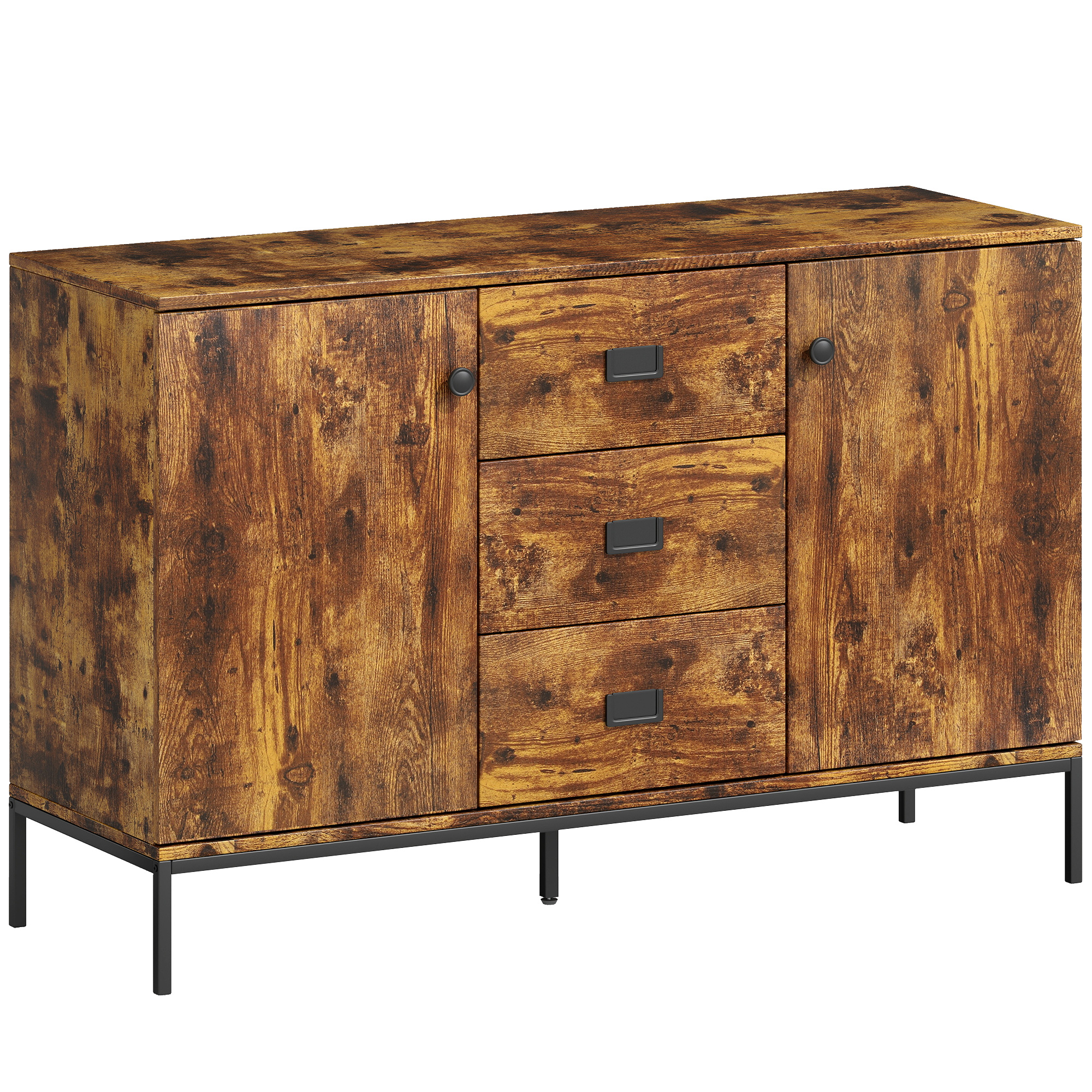 ANCHORBRIDGE Rustic Brown Sideboard Cabinet