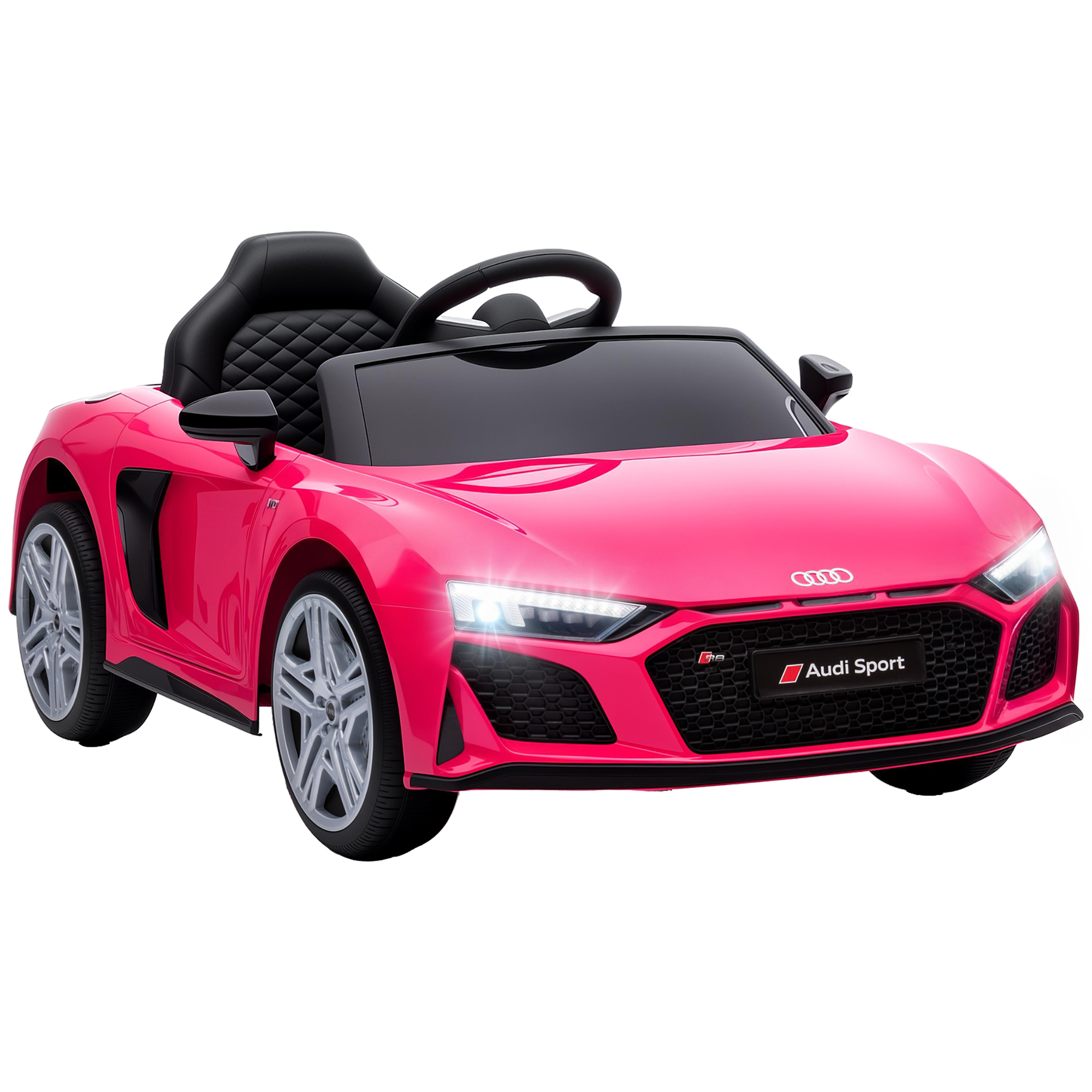 ASPENBRIDGE Audi R8 Spyder 12V Kids Electric Car with Remote - Pink
