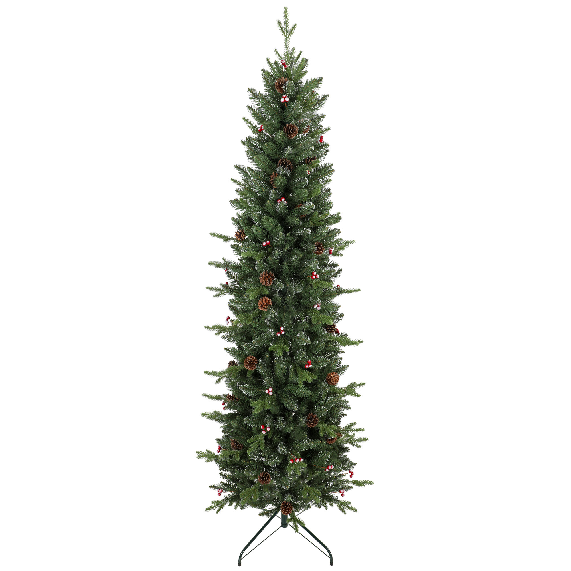 ATLASMOOR 6ft Slim Artificial Christmas Tree with 688 Tips - Green