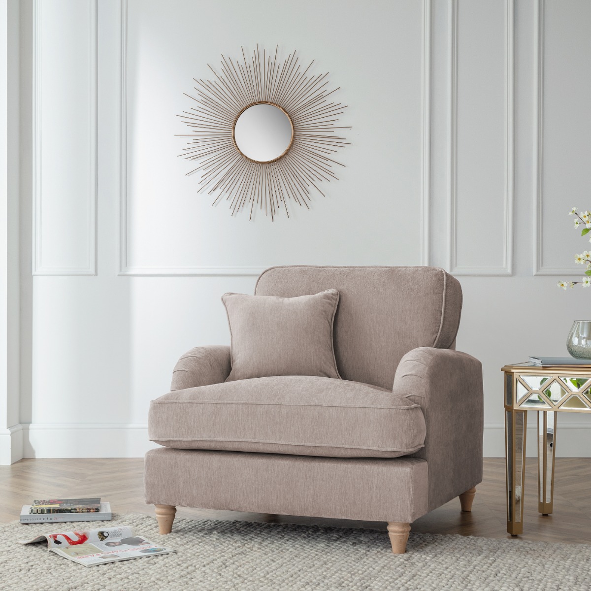 Armchair - COCOON Fabric - Putty