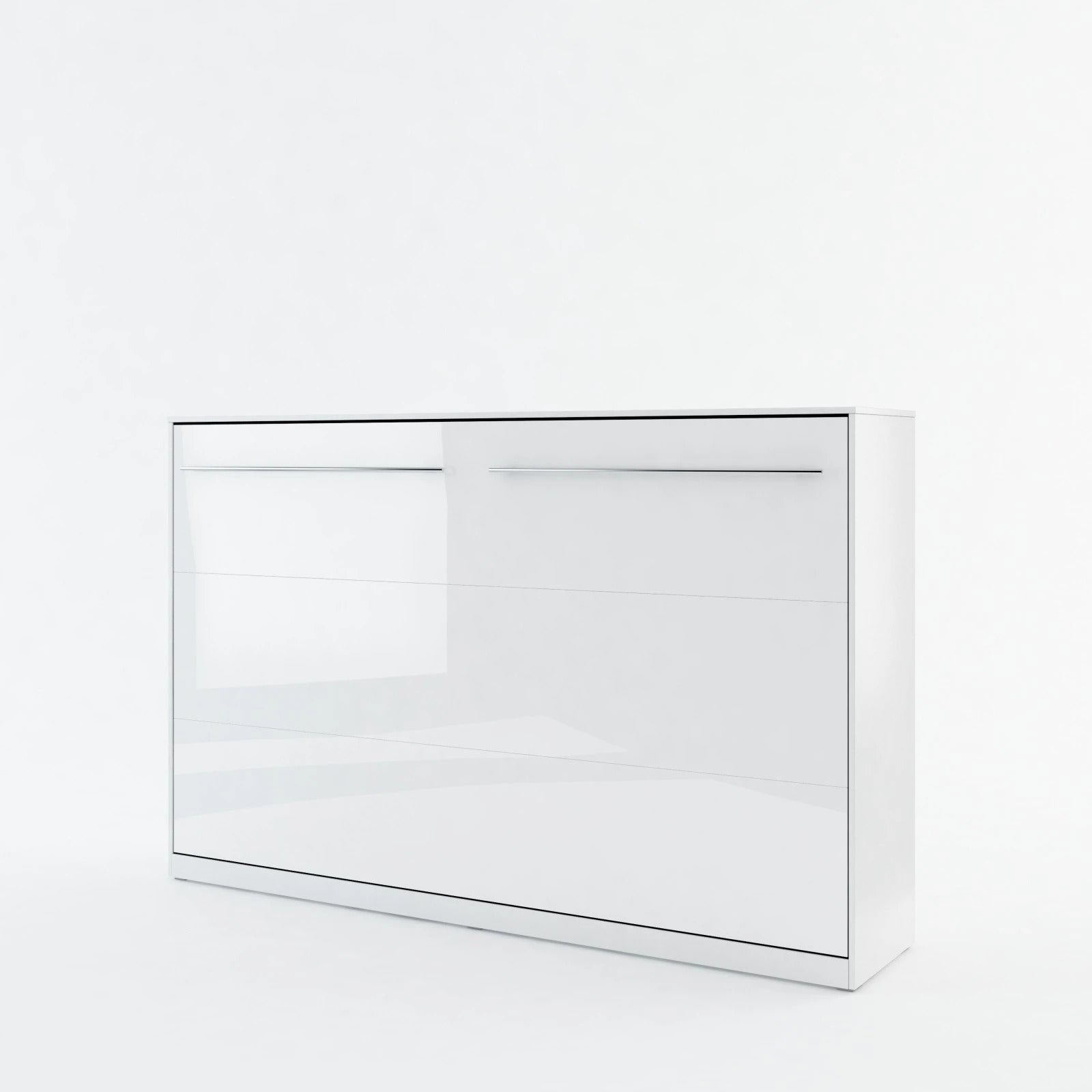ArtNest Horizontal Wall Bed 120cm - White Gloss