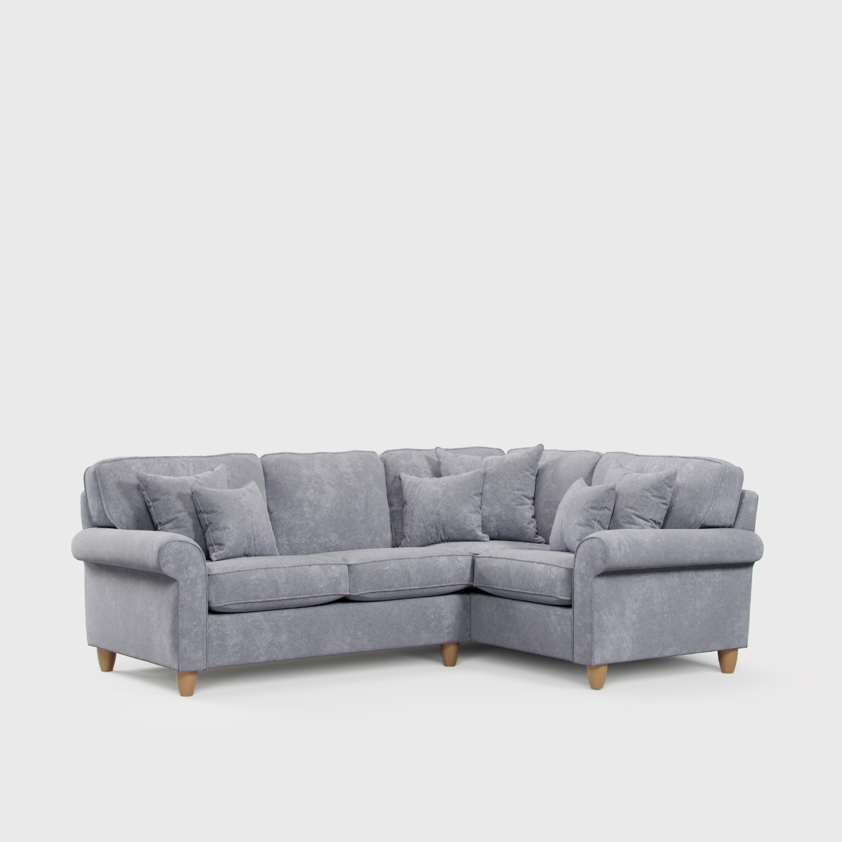 Corner Sofa - COASTAL Fabric 3 Seater Left Hand Facing - Anthracite