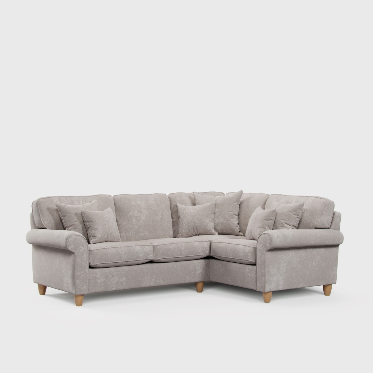 Corner Sofa - COASTAL Fabric 3 Seater Left Hand Facing - Beige