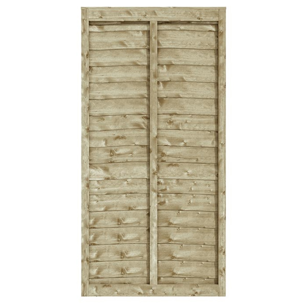 Classic 3×6 Pressure Treated Traditional Lap Panel with Waney Edge Boards