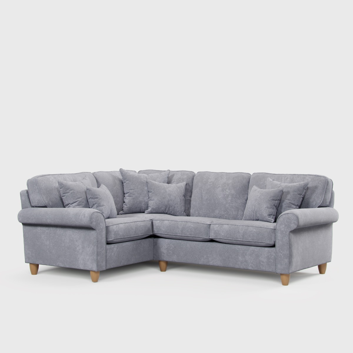 Corner Sofa - COASTAL Fabric 3 Seater Right Hand Facing - Anthracite