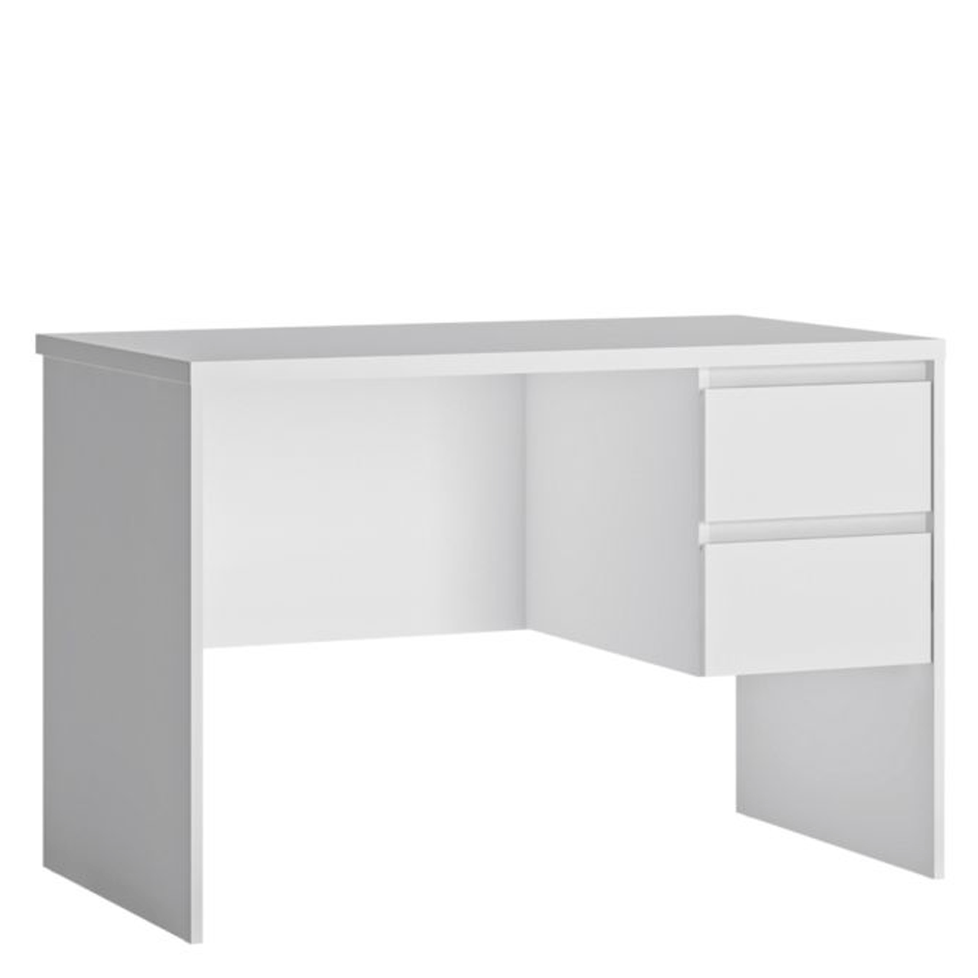 FABIA Office Desk with 2 Drawers - White