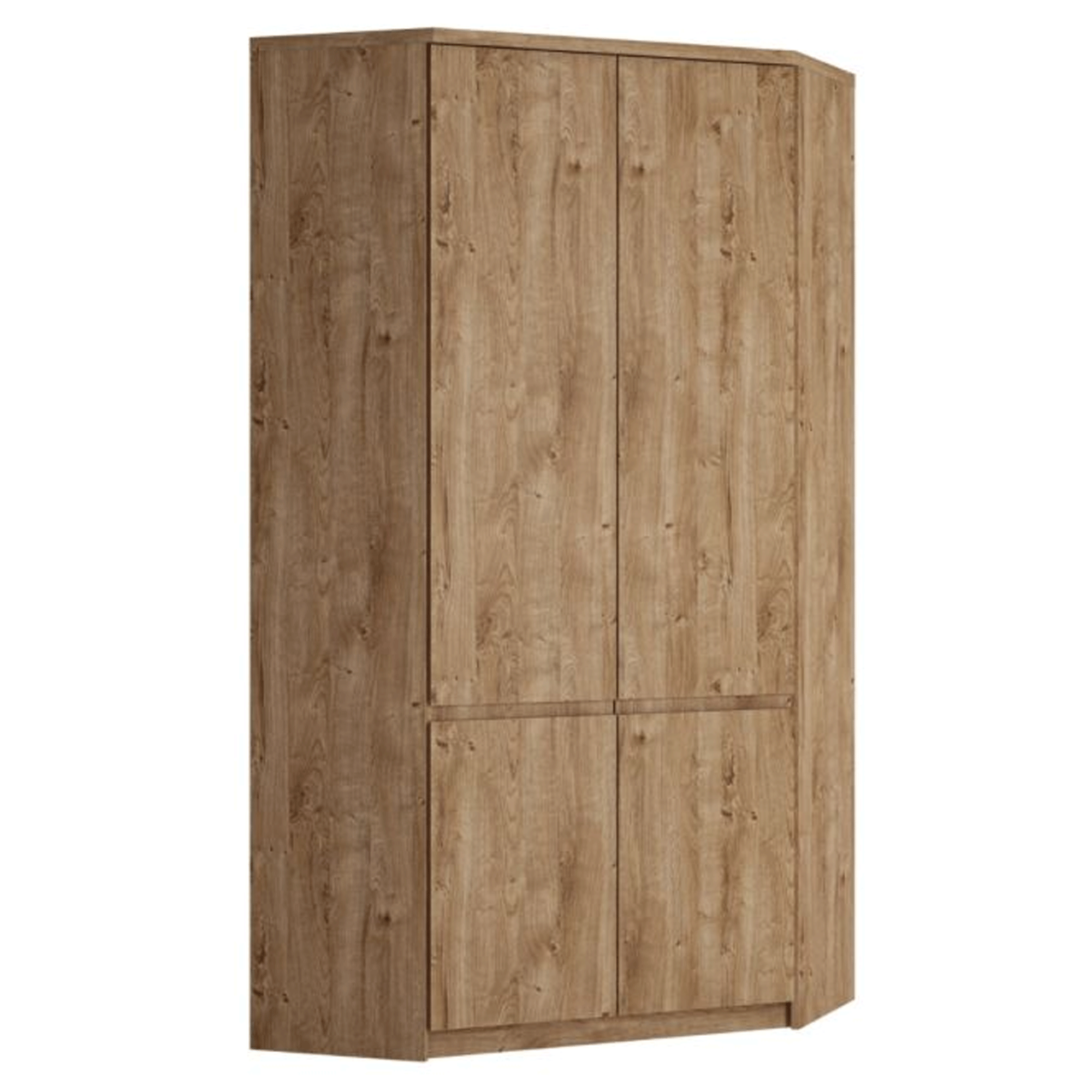 FABIA 2 Door Corner Wardrobe Oak - 95cm