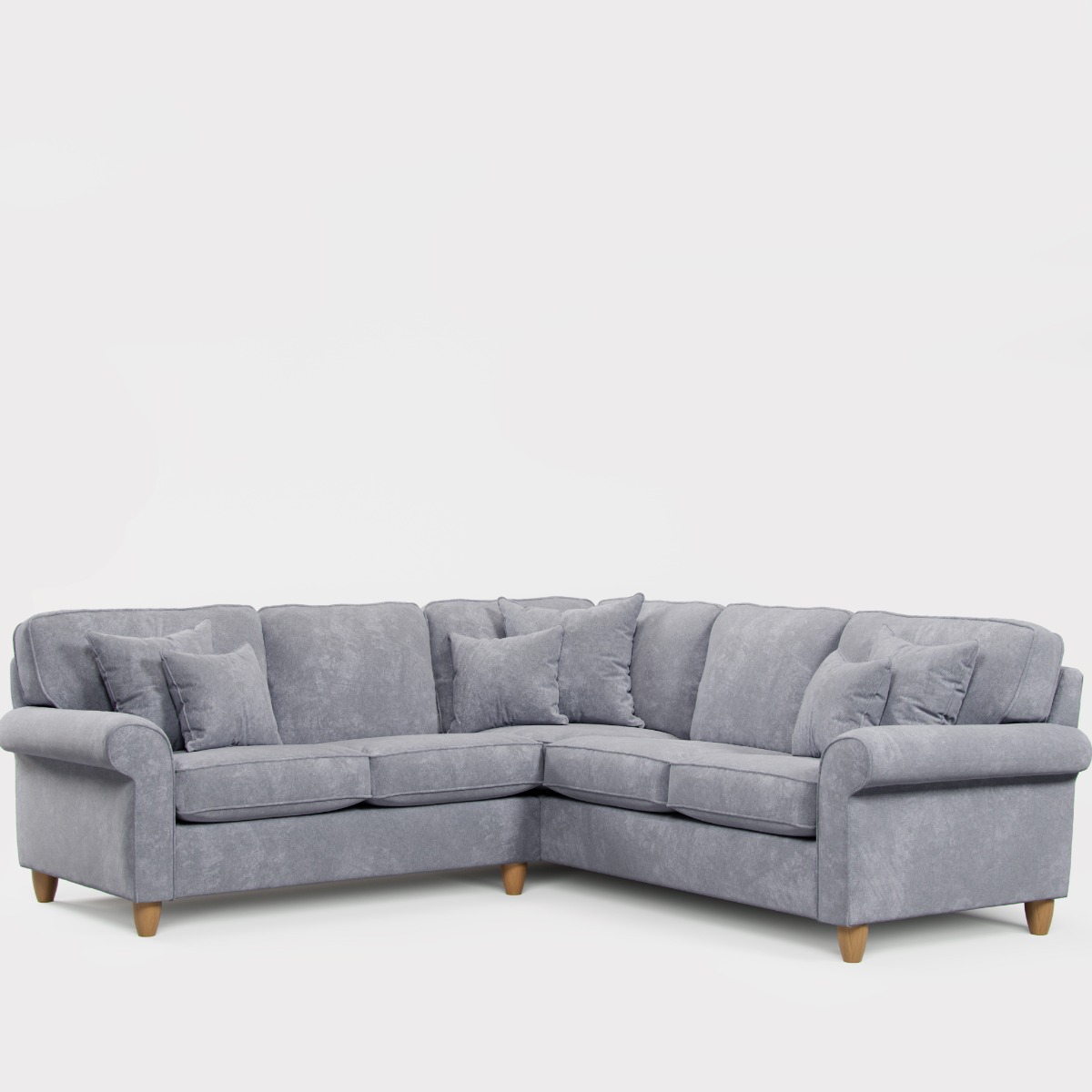 Corner Sofa - COASTAL Fabric 4 Seater Right Hand Facing - Anthracite