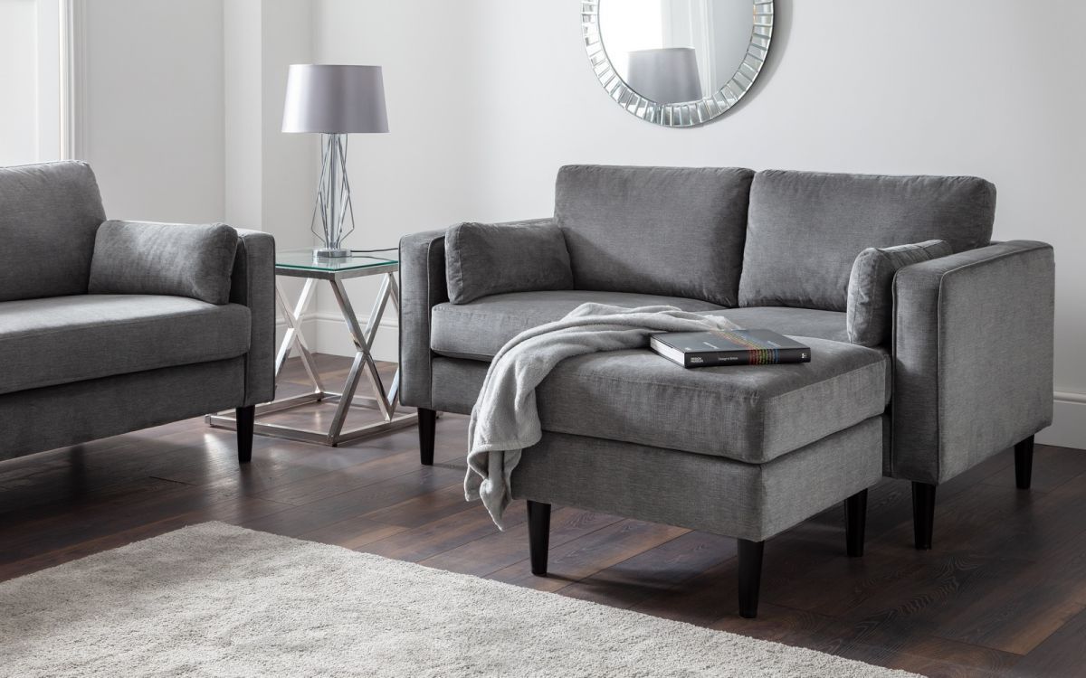 Hayward 2 Seater Sofa - Grey Chenille
